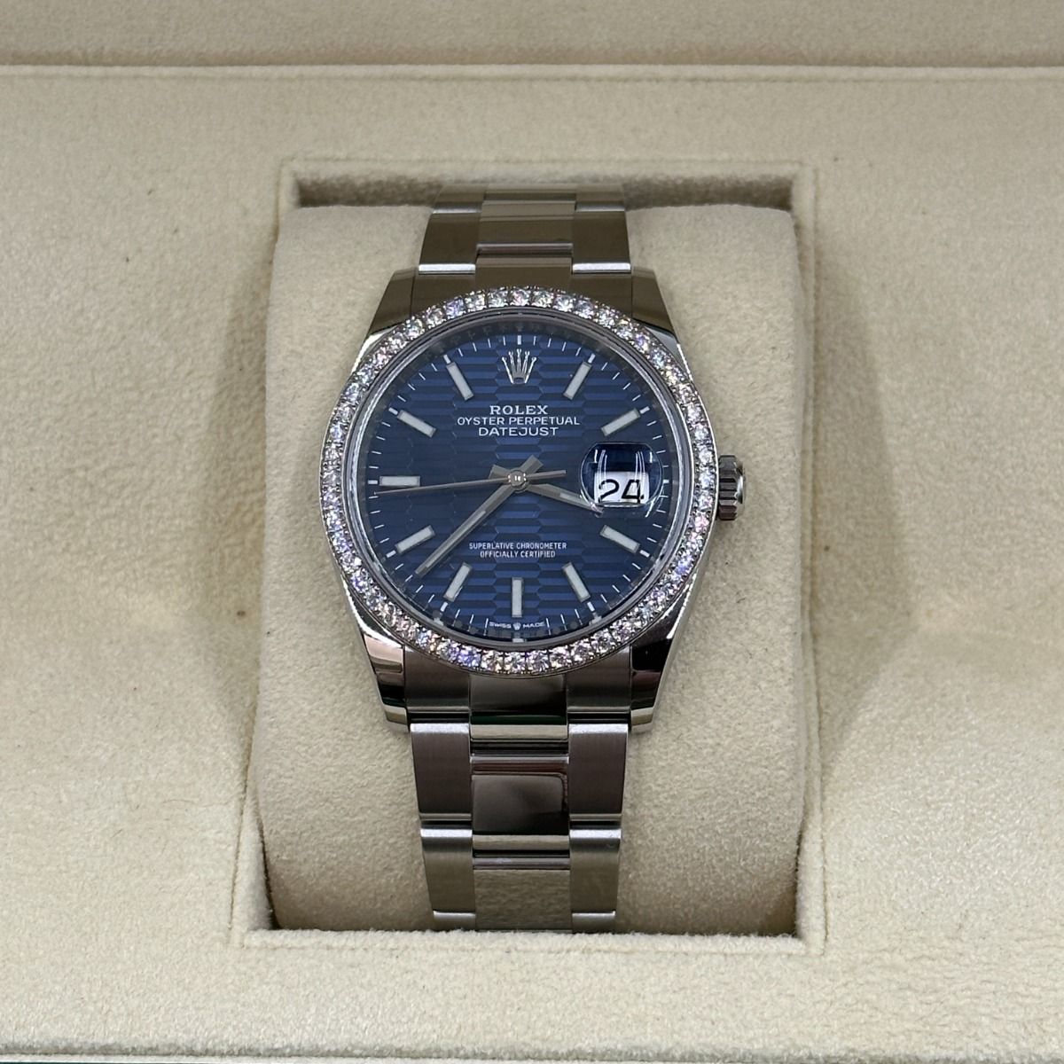 RLX  Datejust 36mm 126284 Blue Dial Jubilee Bracelet