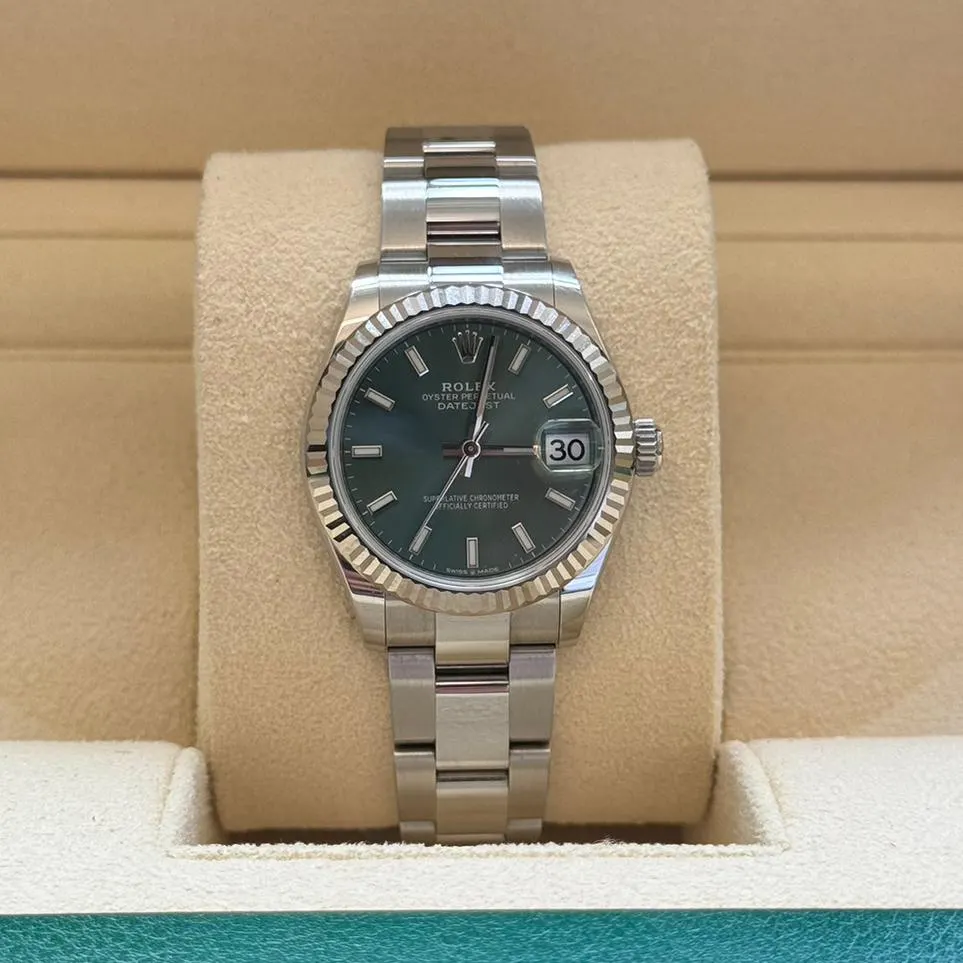 RLX Datejust m278274-0017/0018 Green Dial 31mm Oyster Watch