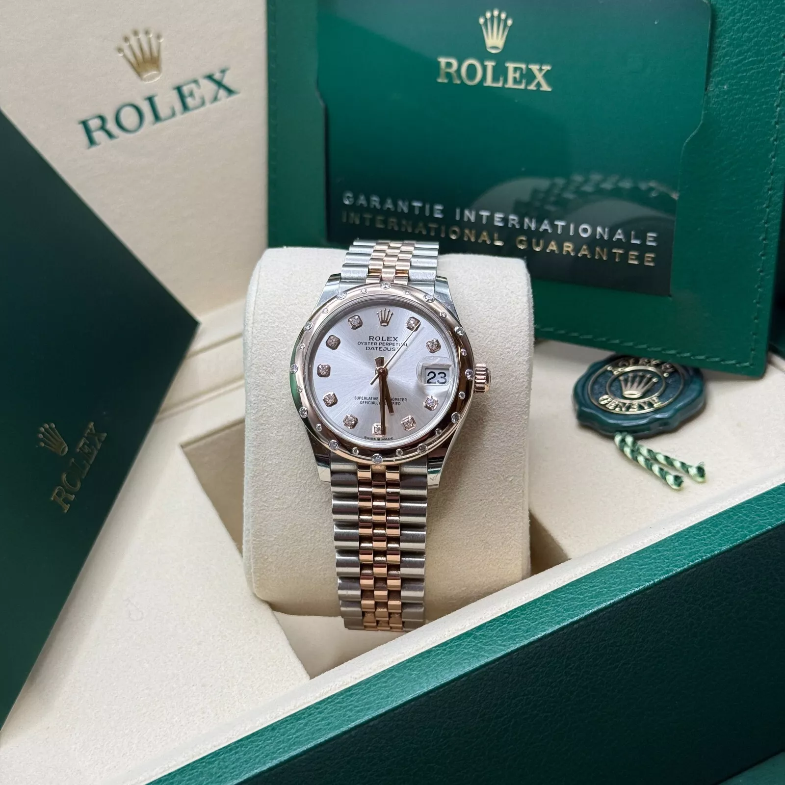 RLX Datejust m278341-0015/0016 Silver Dial 31mm Oyster Bracelet