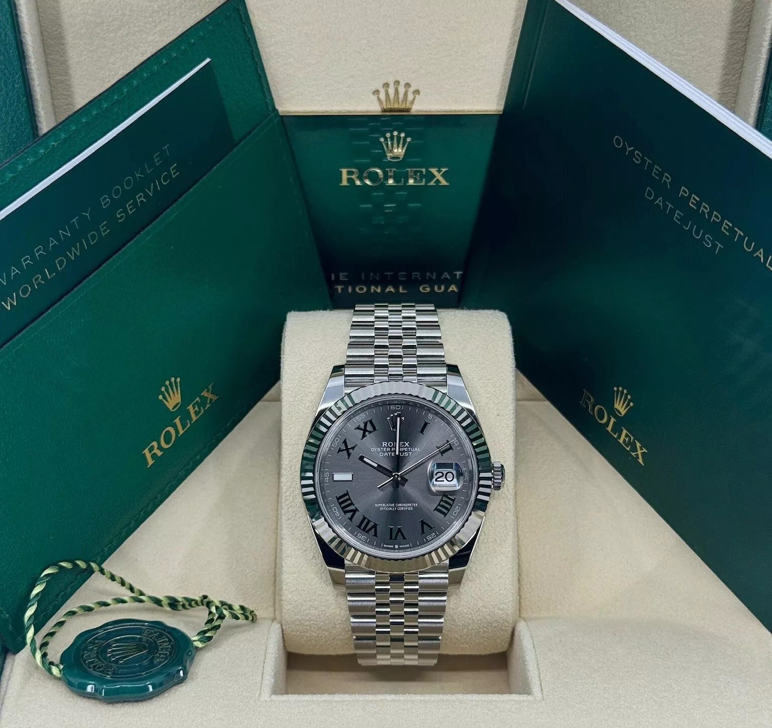 RLX  Datejust 36mm 126234 Datejust Slate Roman Dial Jubilee Watch