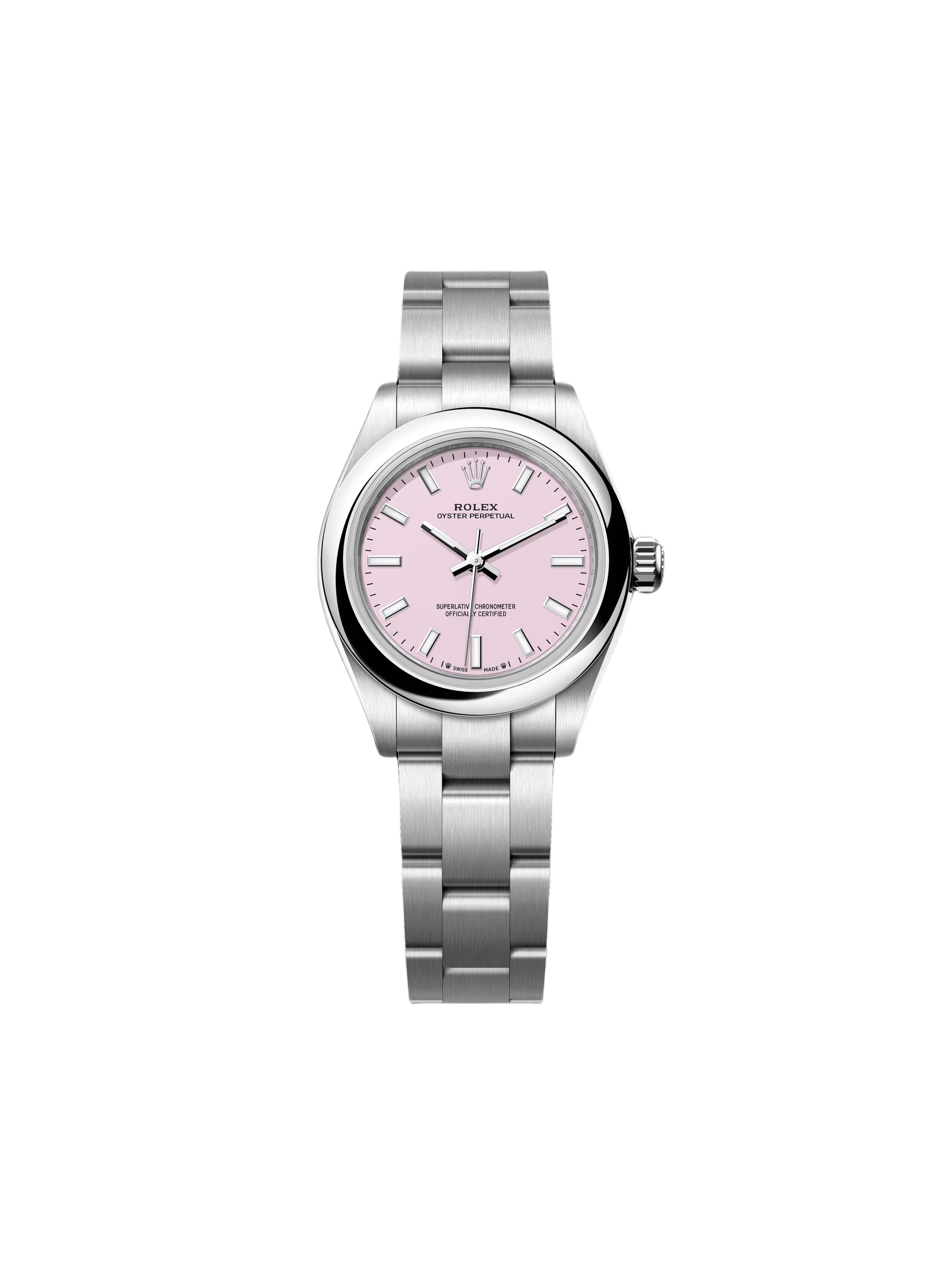 RLX Oyster Perpetual 28mm 276200-0009 Pink Dial Oyster Stainless Steel Bracelet