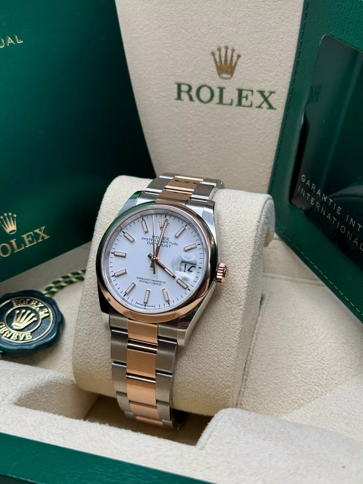 RLX  Datejust 36mm 126201 White Dial Jubilee Bracelet Watch