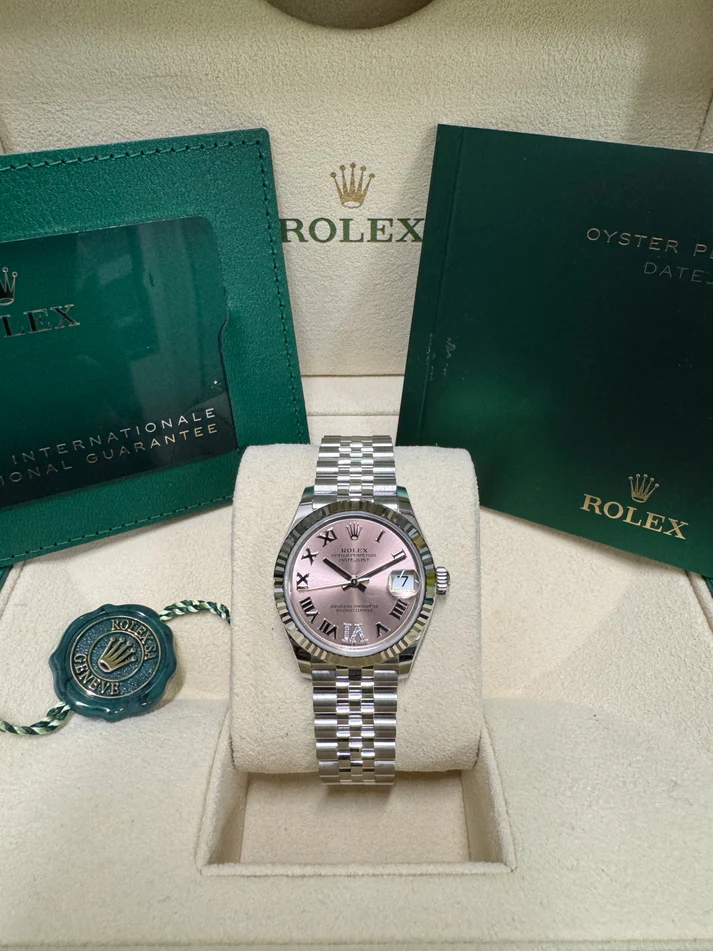 RLX Datejust m278274-0023/0024 Pink 31mm Dial Oyster Watch
