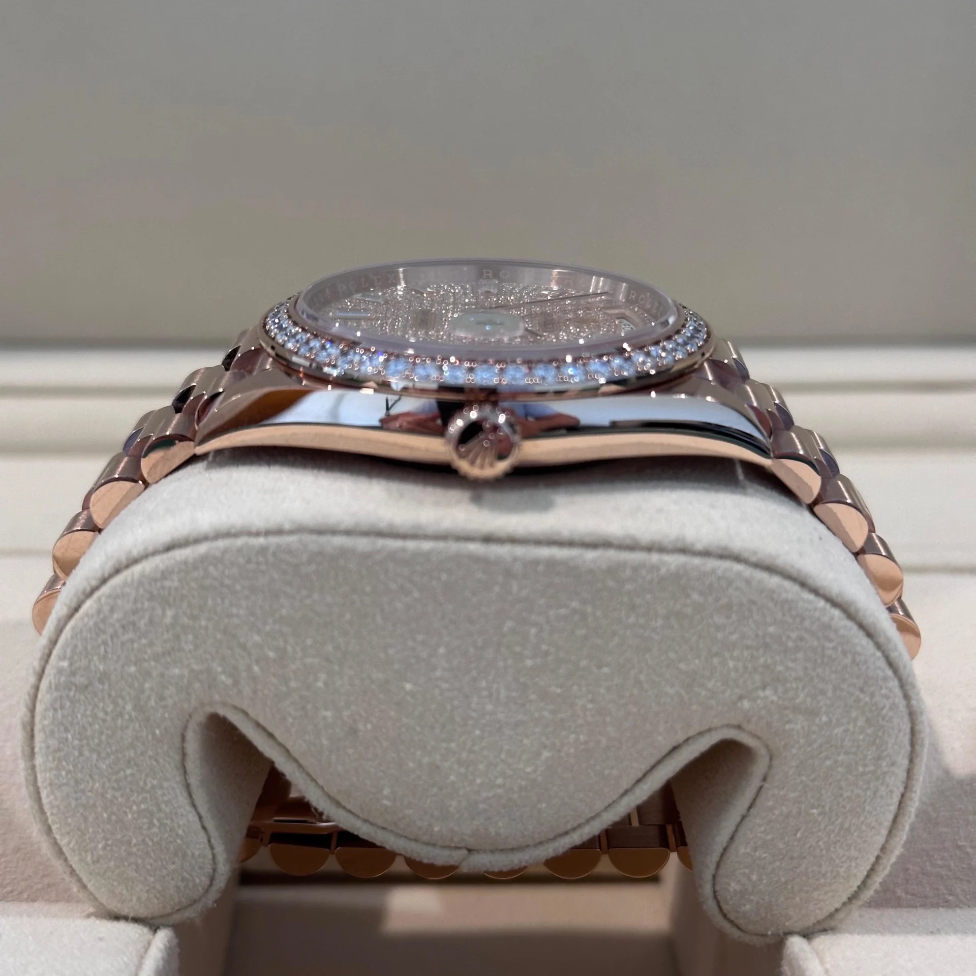 RLX  Day-Date 40mm Diamonds Paved Dial 228345rbr-0002