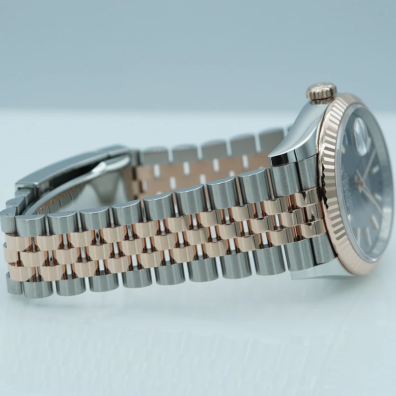 RLX  Datejust 36mm 126231 Slate/Gray Dial Oystersteel and 18K Rose gold Oyster Bracelet