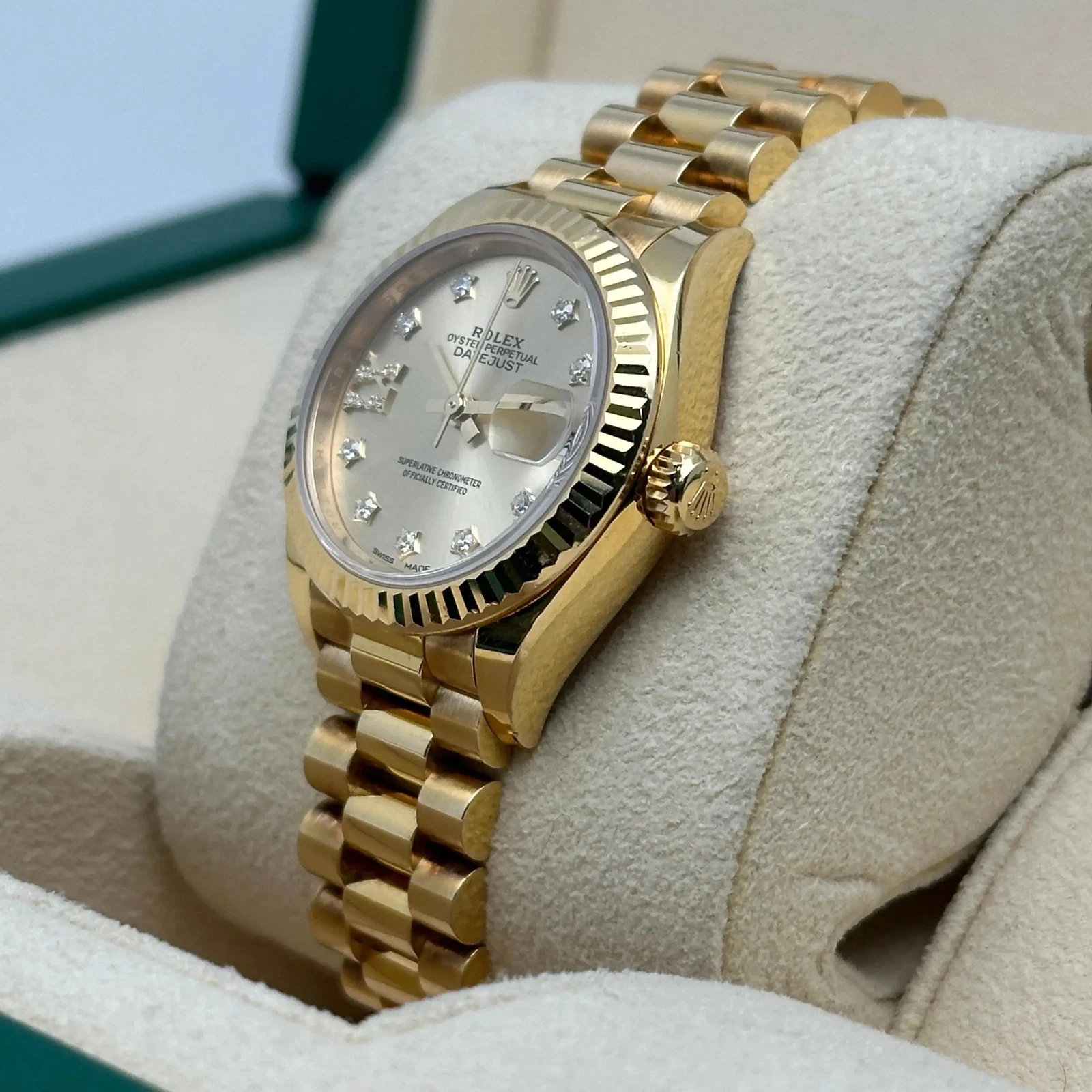 RLX Lady-Datejust 28mm 279178  Champagne Diamond Dial