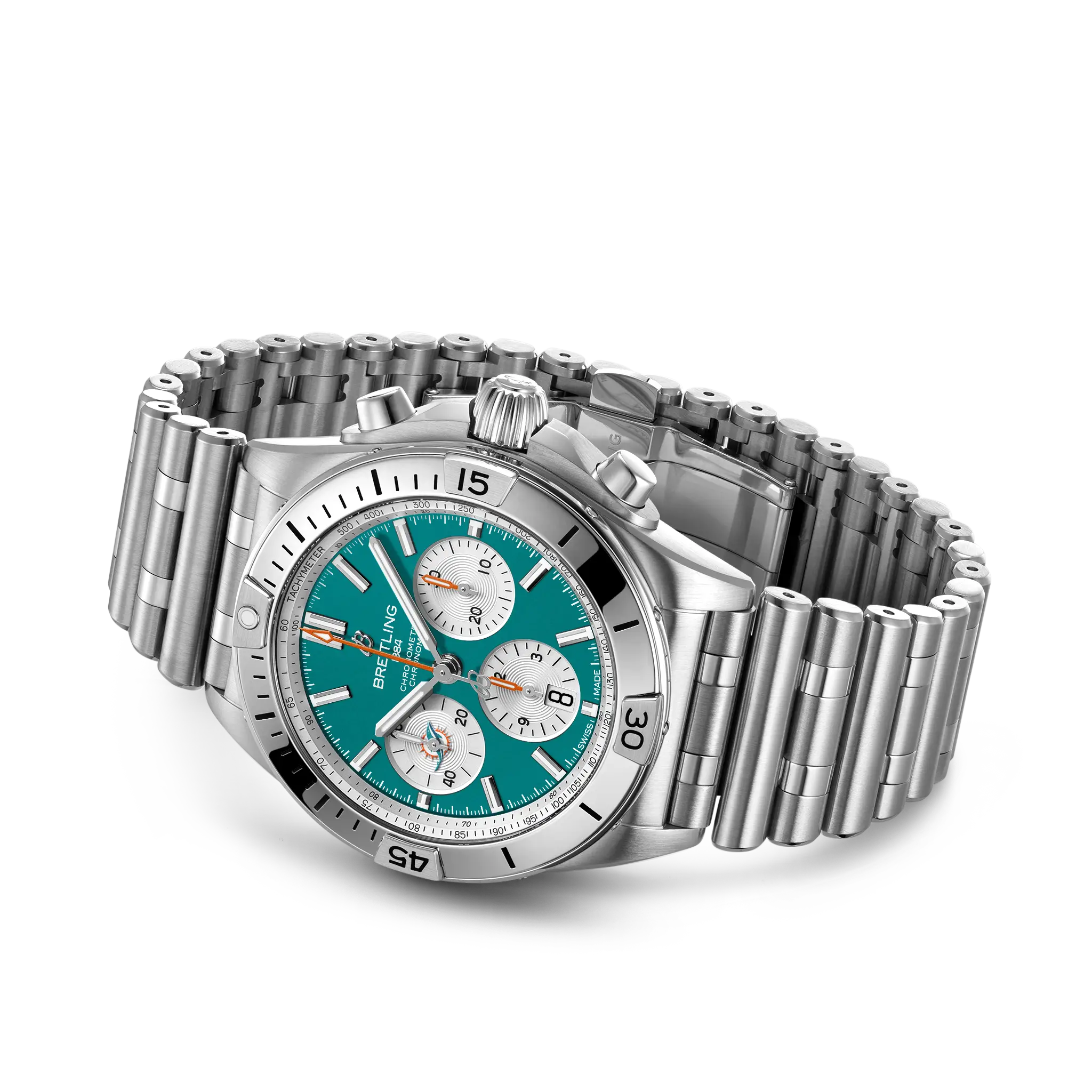 Breitling Chronomat B01 42 NFL Miami Dolphins Edition AB01342B1L2A1