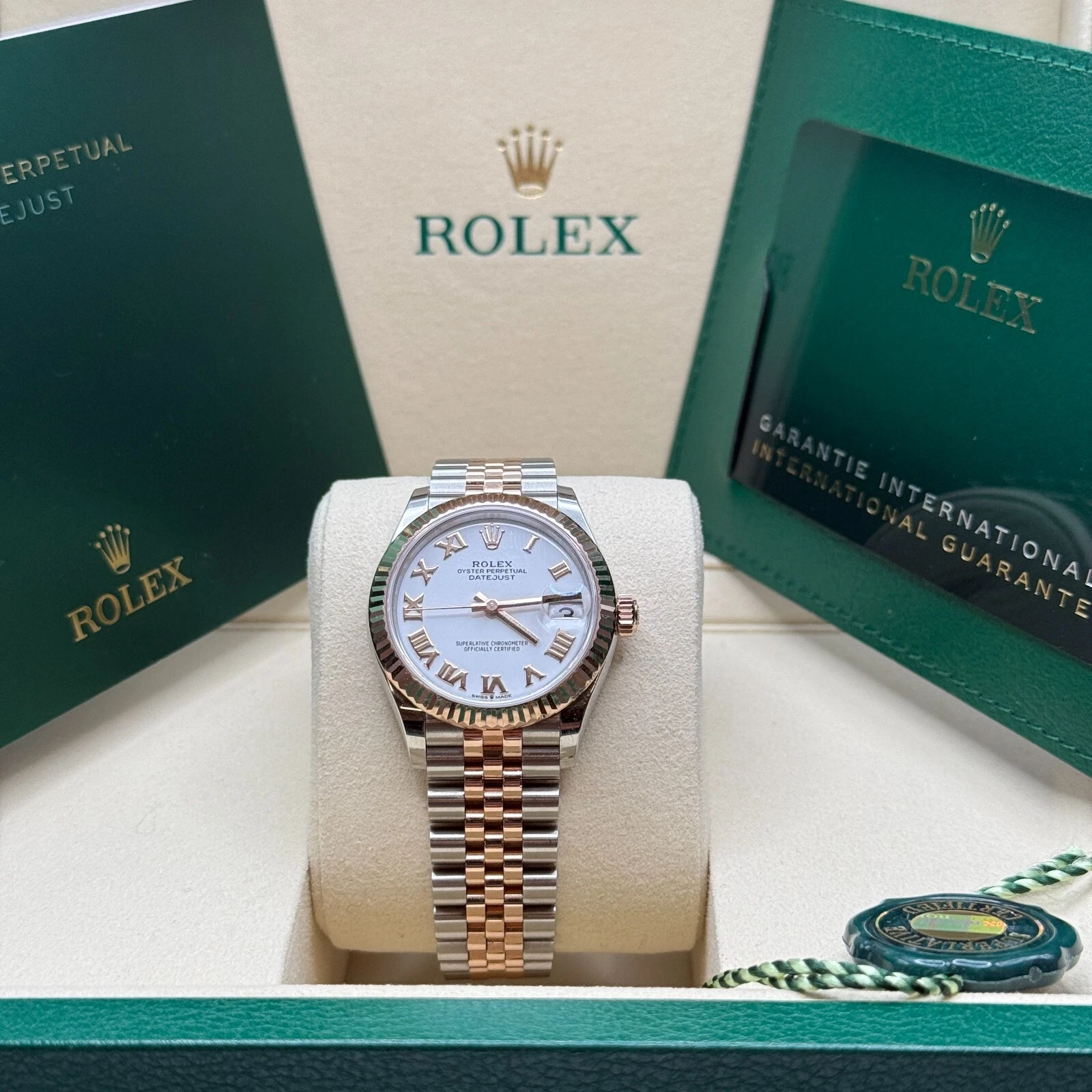RLX Datejust m278271-0001/0002 White 31mm Dial Oyster Bracelet Watch