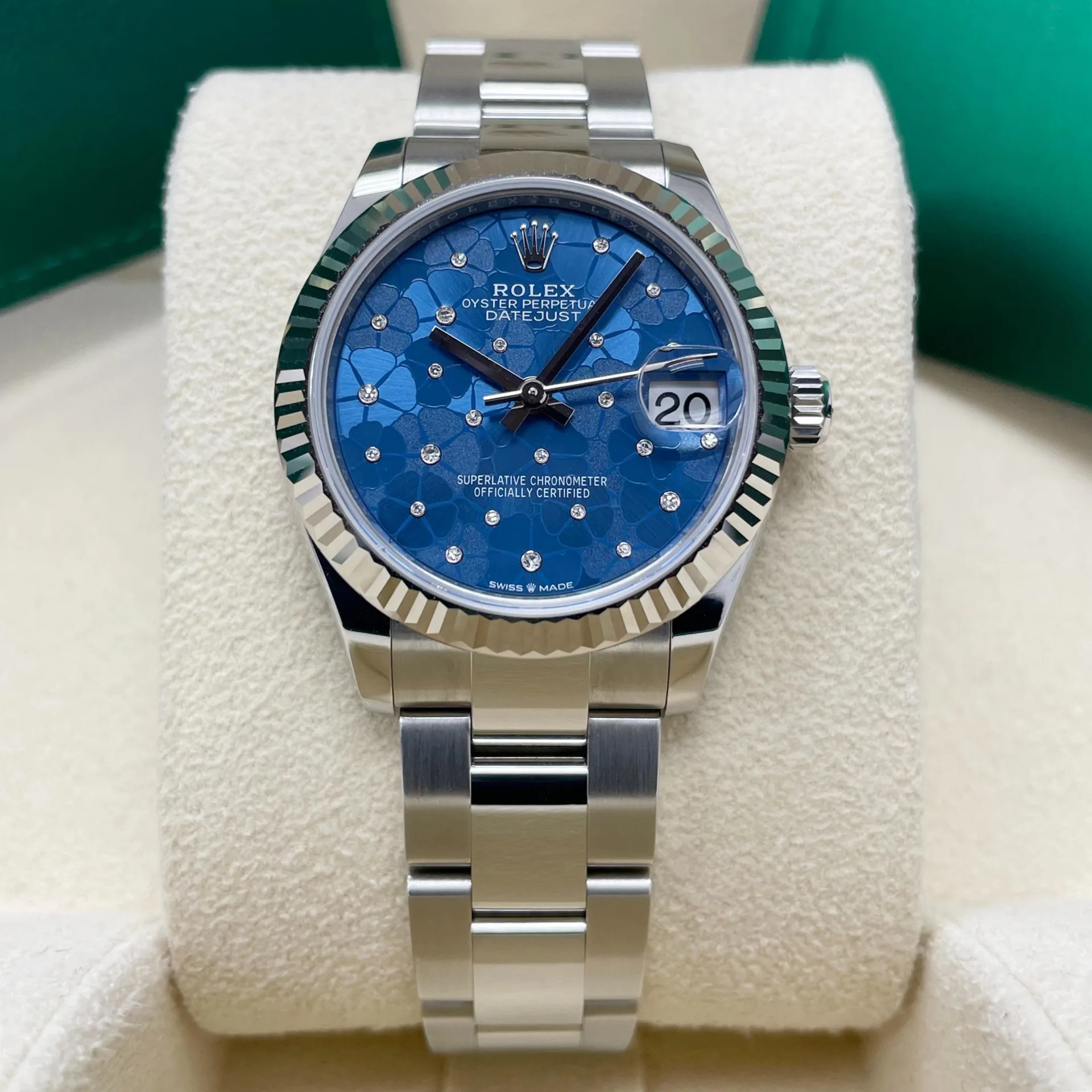 RLX Datejust m278274-0035/0036 Azzurro Blue Dial Oyster Watch