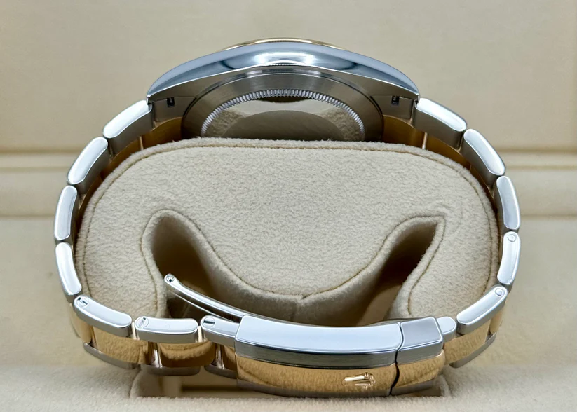 RLX Datejust 41mm 126303 Black Diamond Oyster Steel and Yellow Gold Mens Watch