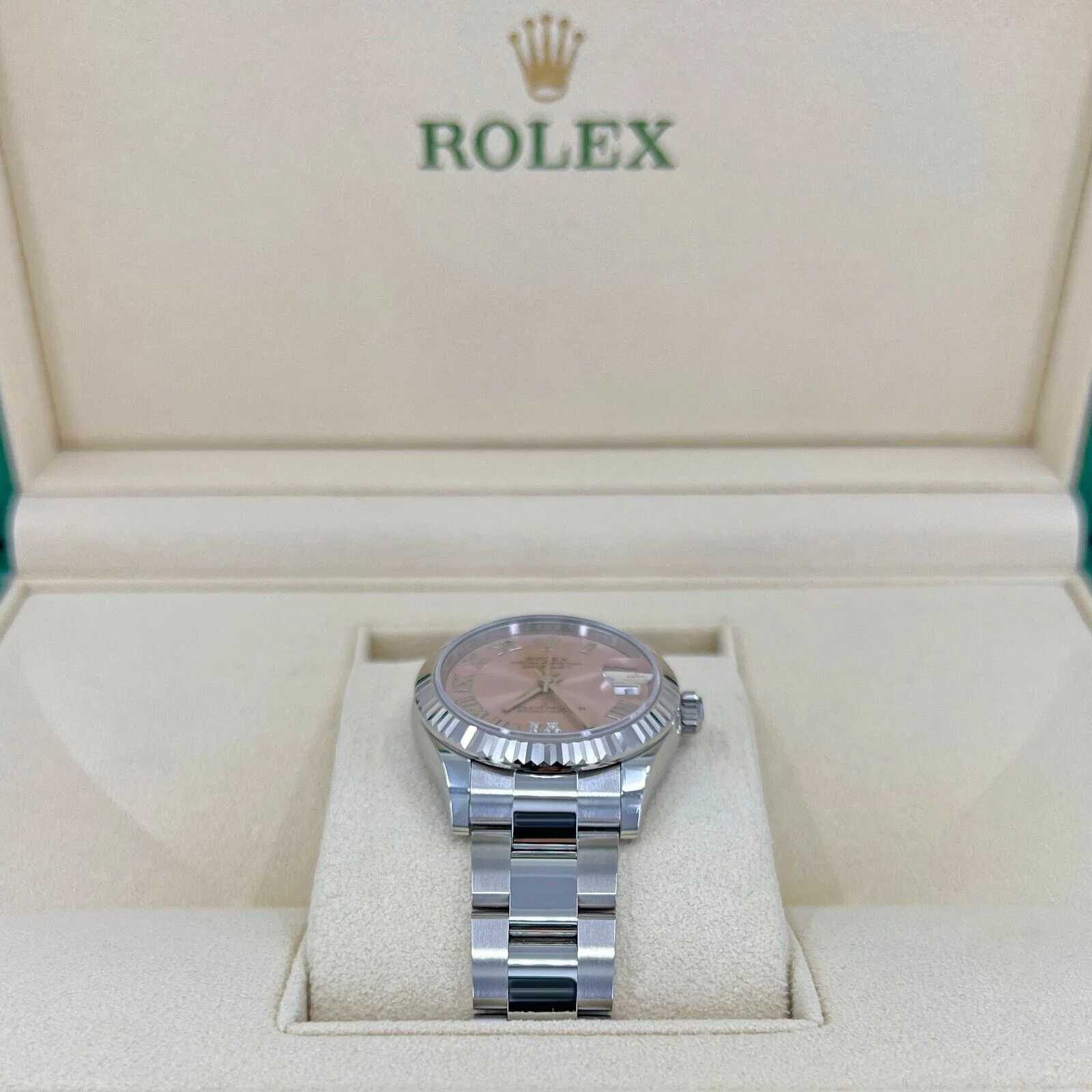 RLX Datejust m278274-0023/0024 Pink 31mm Dial Oyster Watch