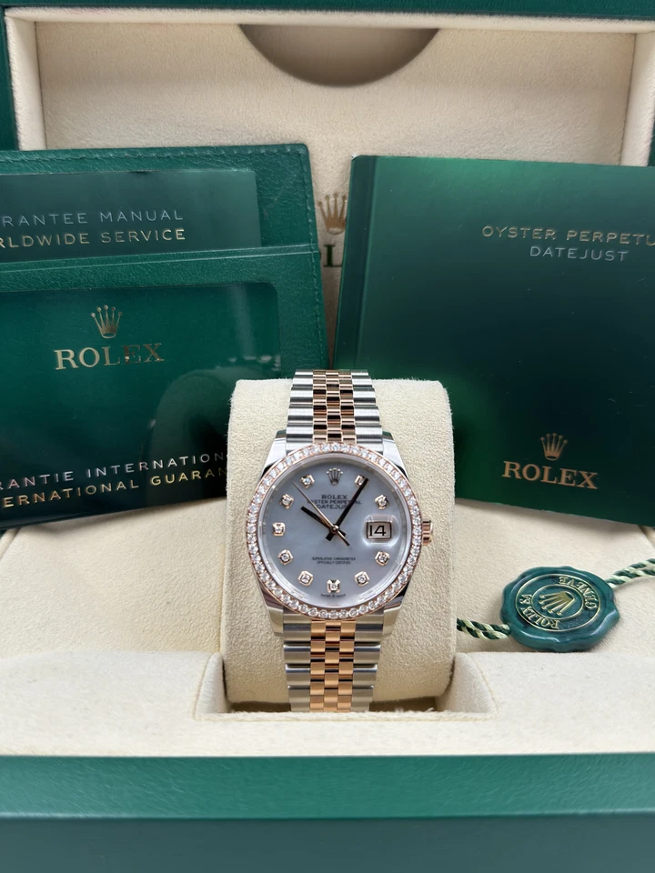 RLX  Datejust 36mm 126281 Mother-of-Pearl Dial Jubilee Bracelet
