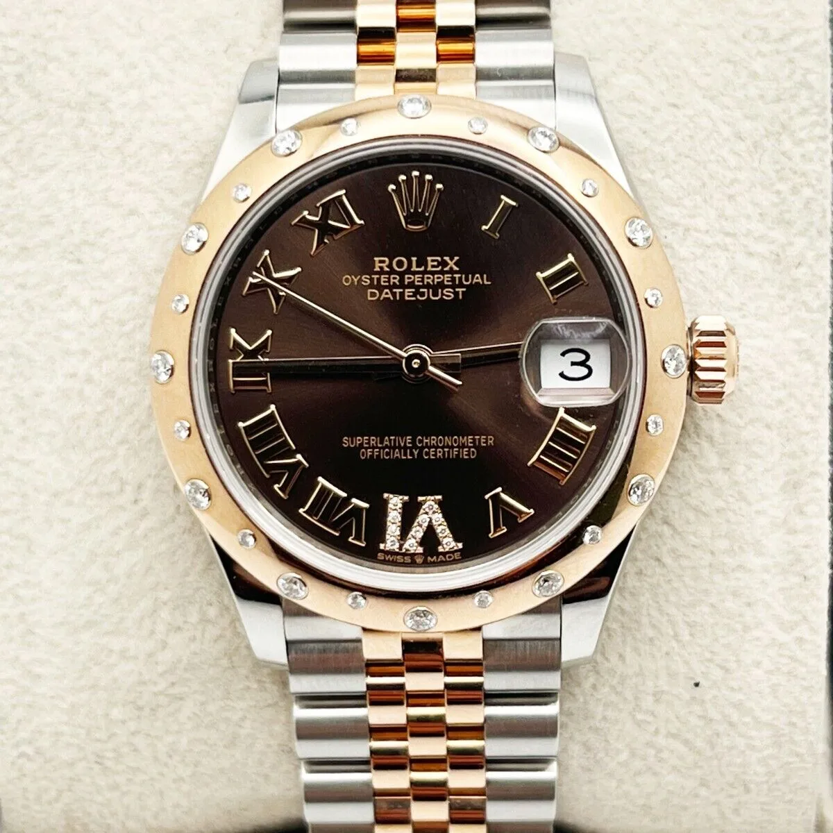 RLX Datejust m278341-0003/0004 Chocolate Dial 31mm Oyster Bracelet