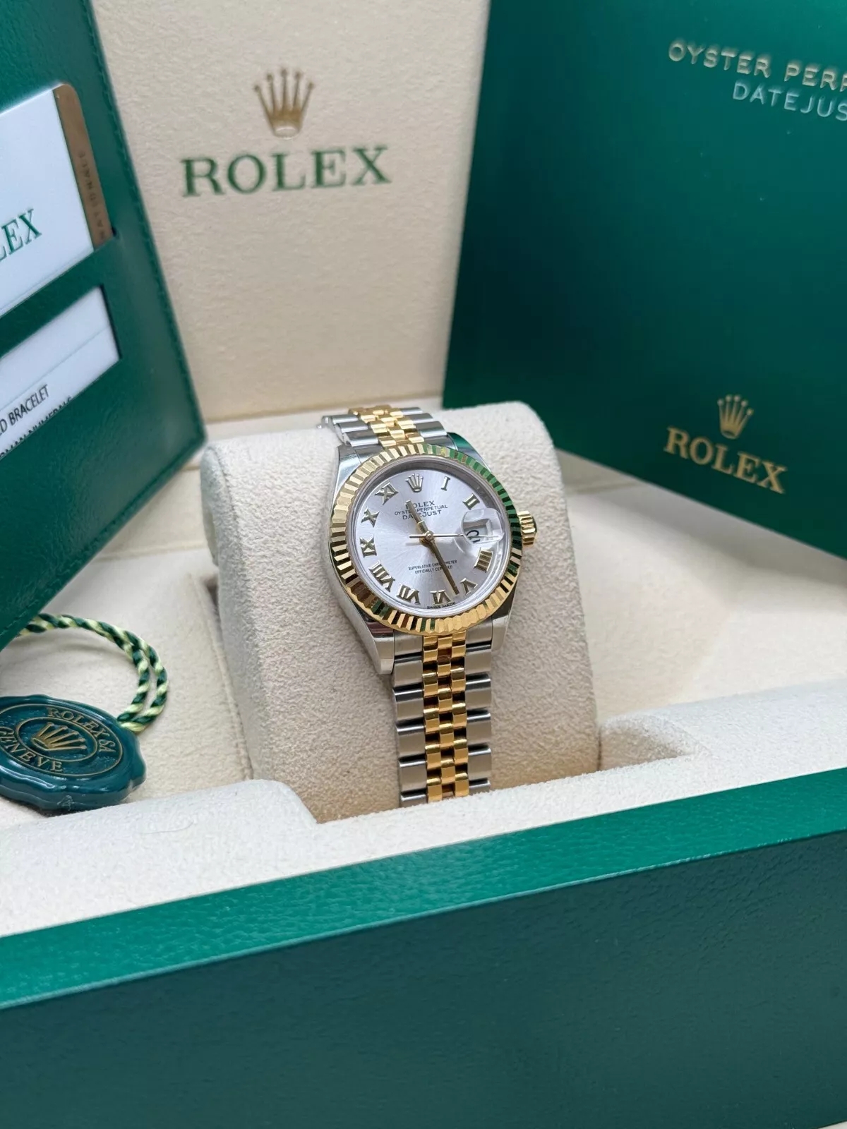 RLX Lady-Datejust 28mm 279173 Silver Roman Dial Oyster Bracelet