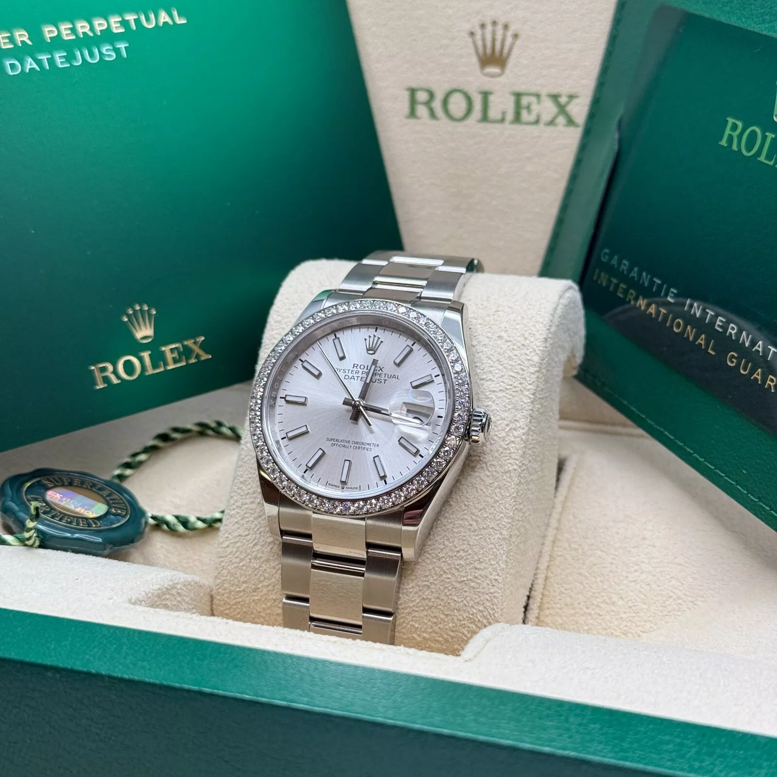 RLX  Datejust 36mm 126284 Silver Dial  Watch