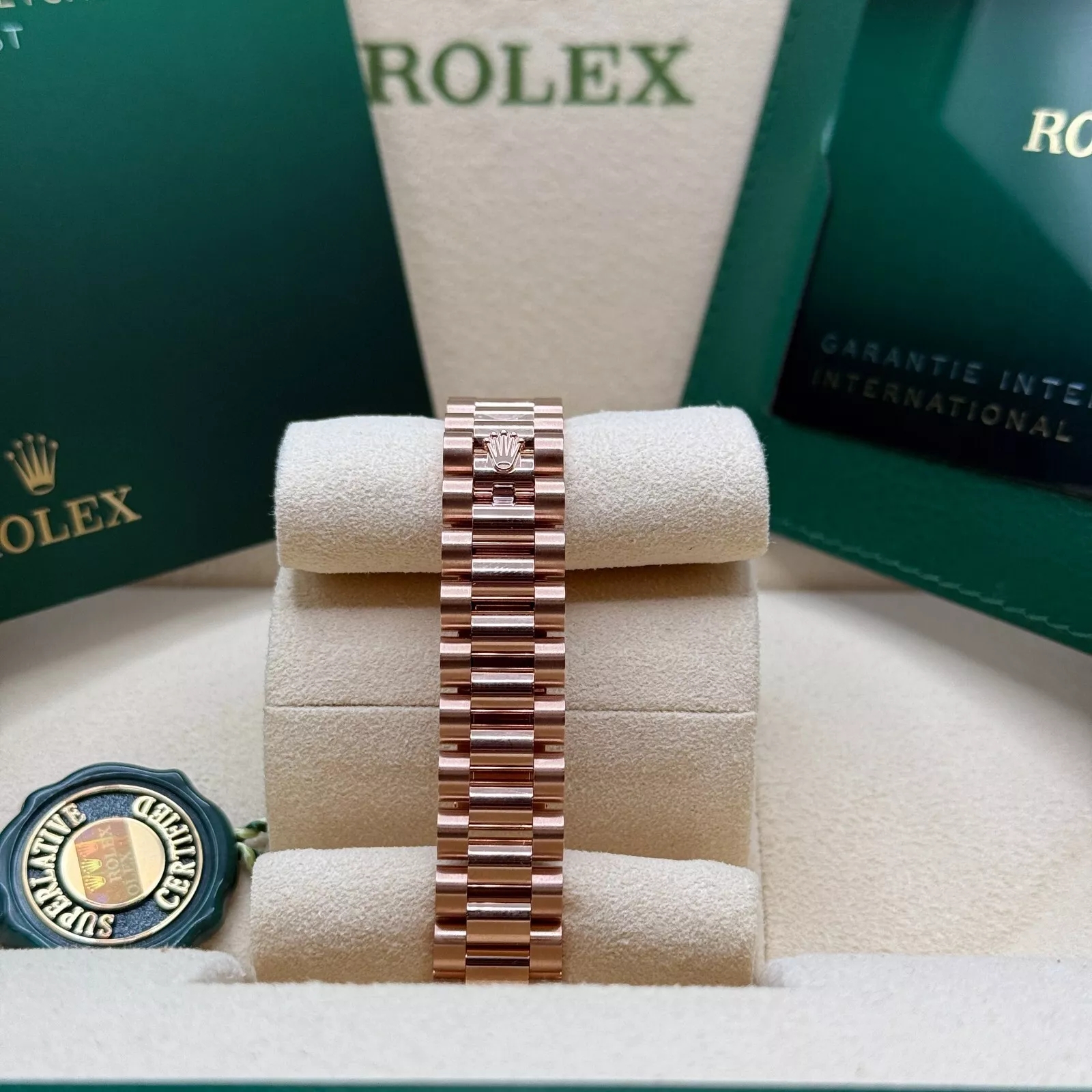 RLX Lady-Datejust 28mm 279175 Chocolate Diamond-Set Dial President Everose Gold