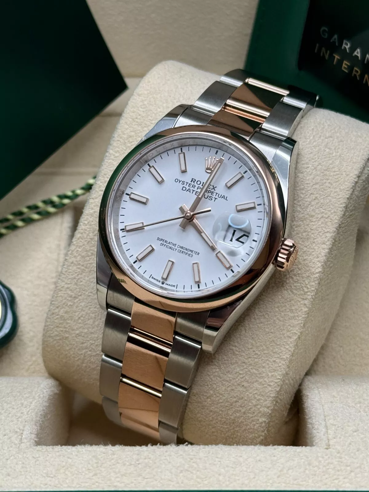 RLX  Datejust 36mm 126201 White Dial Jubilee Bracelet Watch