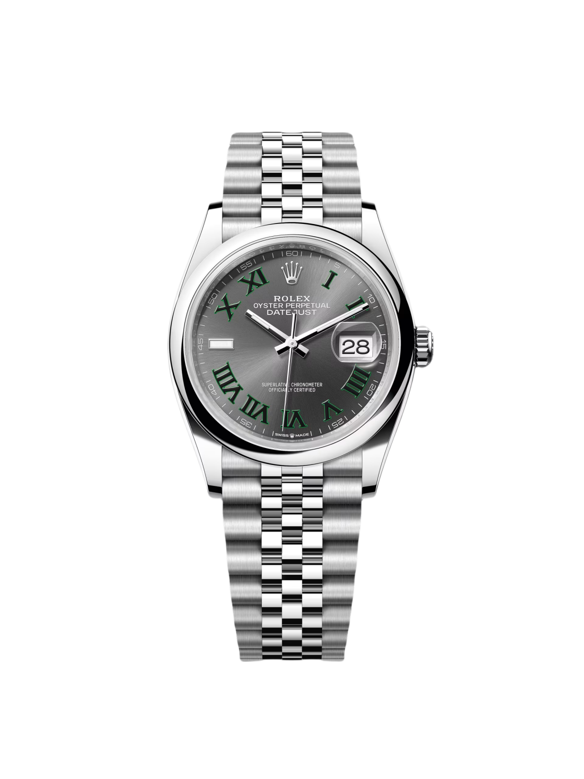 RLX  Datejust 36mm 126200 Oyster Perpetual Wimbledon Dial Jubilee Stainless Steel