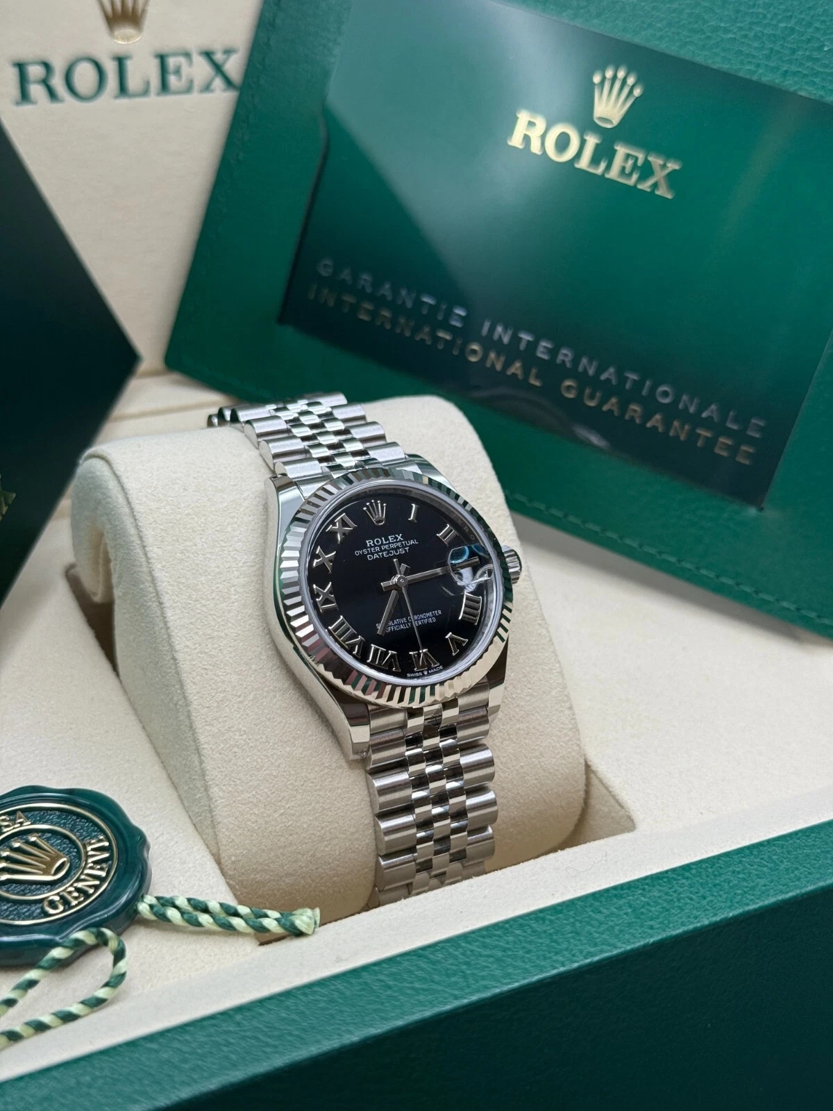 RLX Datejust m278274-0001/0002 Bright Black Dial 31mm Oyster Bracelet