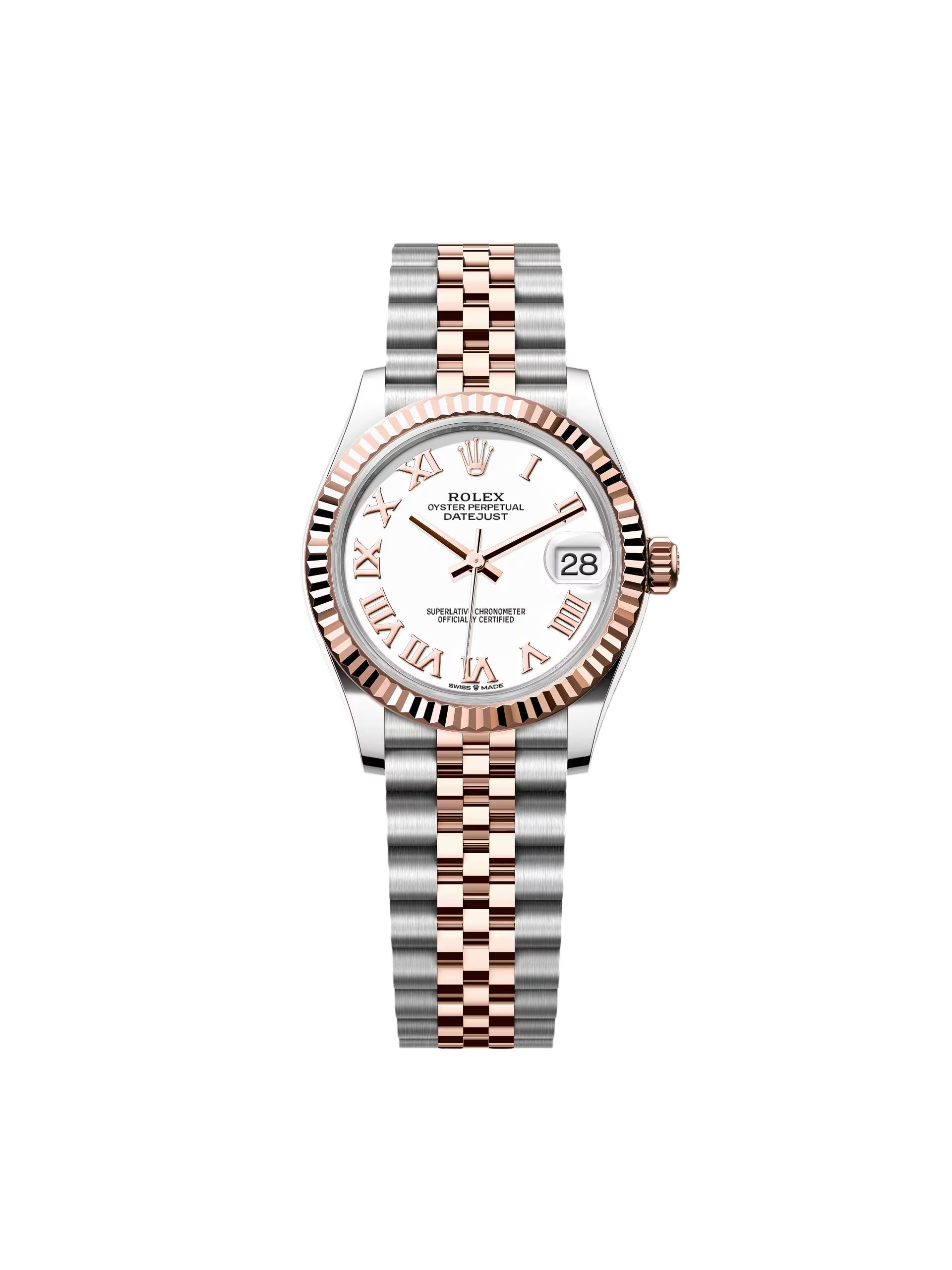 RLX Datejust m278271-0001/0002 White 31mm Dial Oyster Bracelet Watch