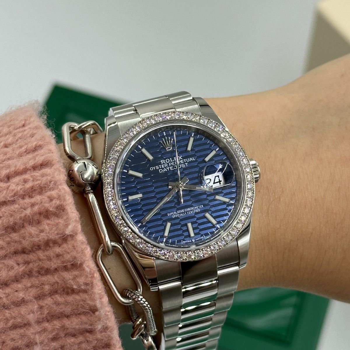 RLX  Datejust 36mm 126284 Blue Dial Jubilee Bracelet