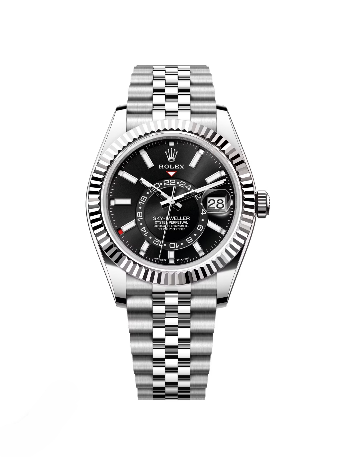 RLX  Sky-Dweller 42mm 336934-0007/0008 Stainless Steel Black Dial Oyster