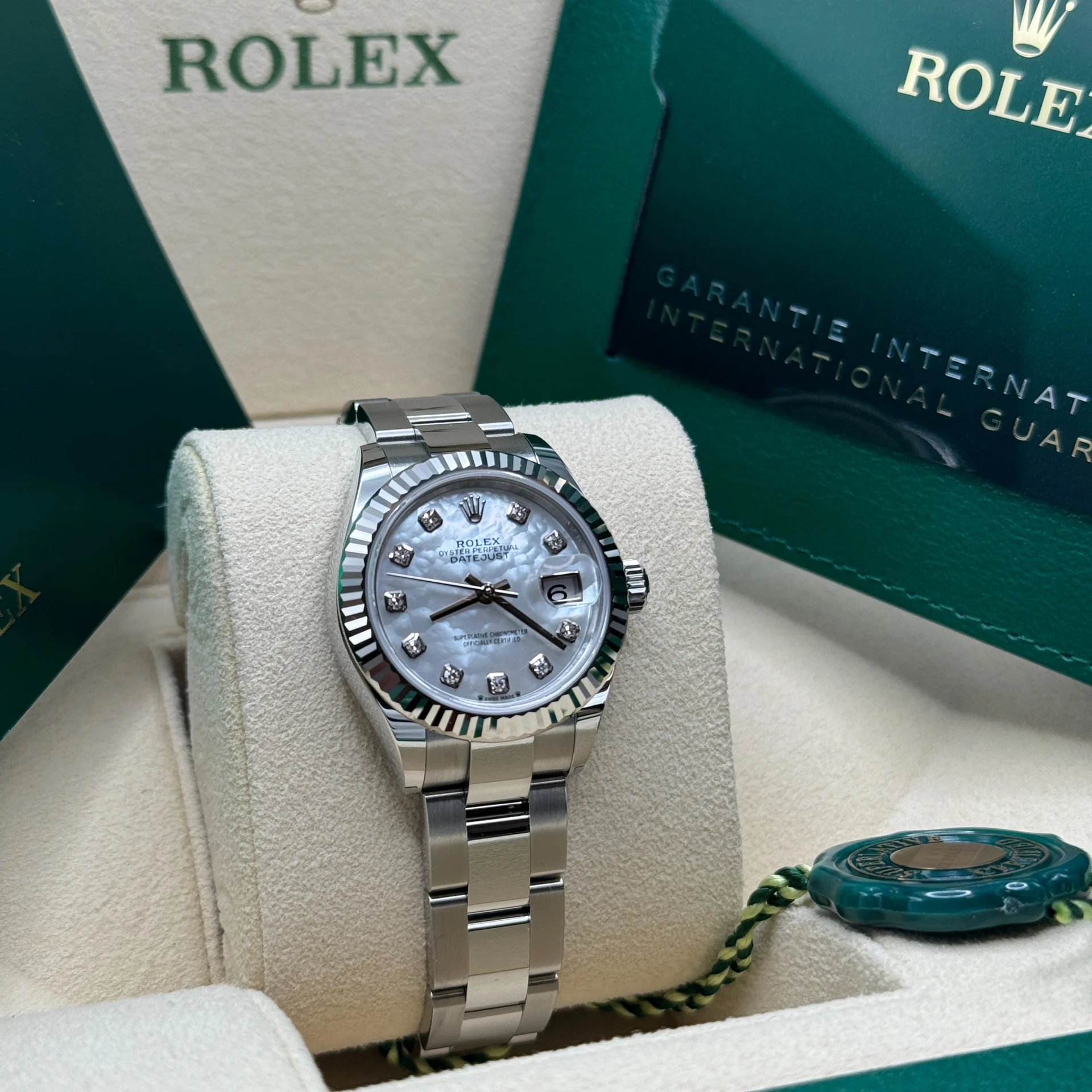 RLX Lady-Datejust 28mm 279174 Mother Of Pearl Diamond Dial Oyster Bracelet