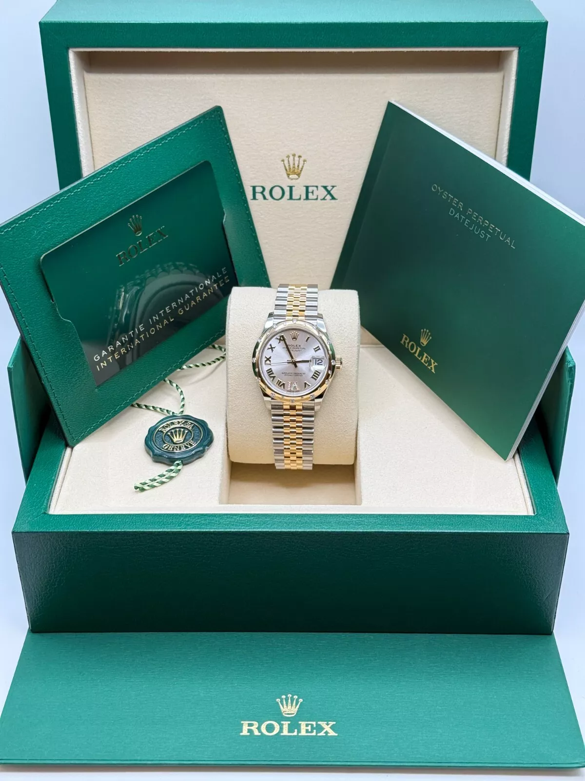 RLX Datejust m278343-0003/0004 Silver Dial Yellow Rolesor Oyster Watch