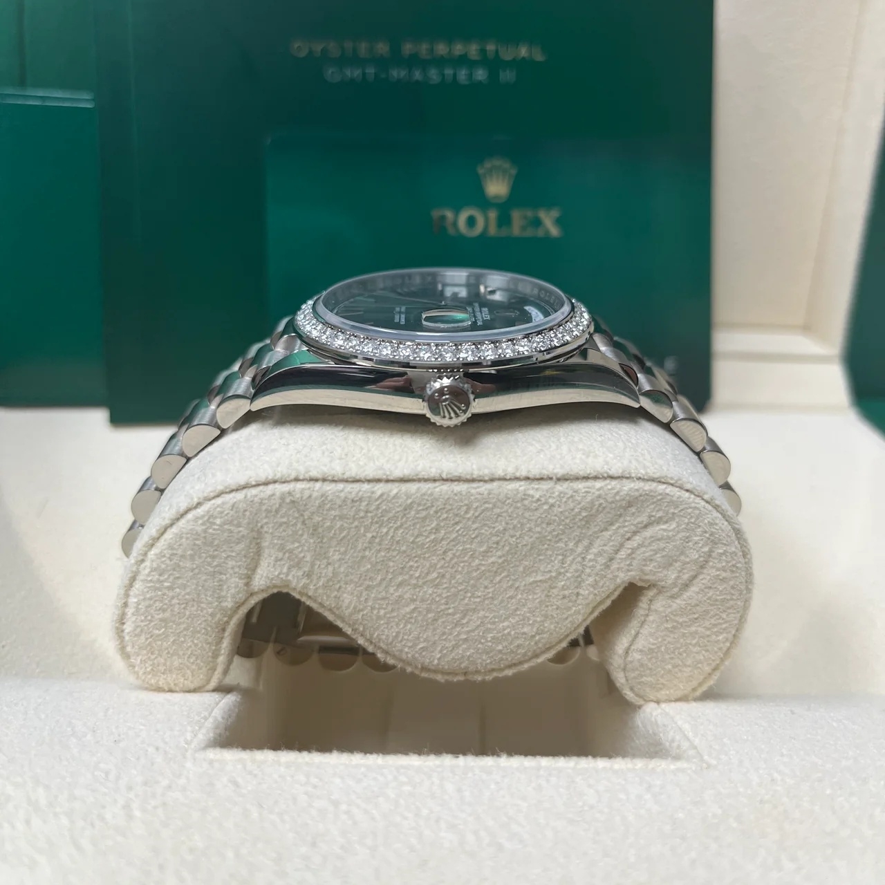 RLX  Day-Date 40mm 228349RBR-0030 Olive Green Dial President Bracelet