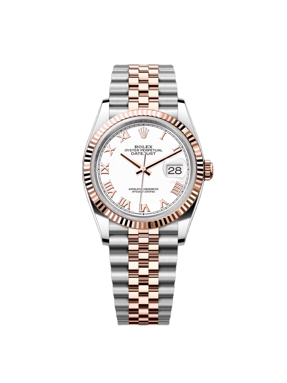 RLX  Datejust 36mm 126231 White Dial Oyster Bracelet
