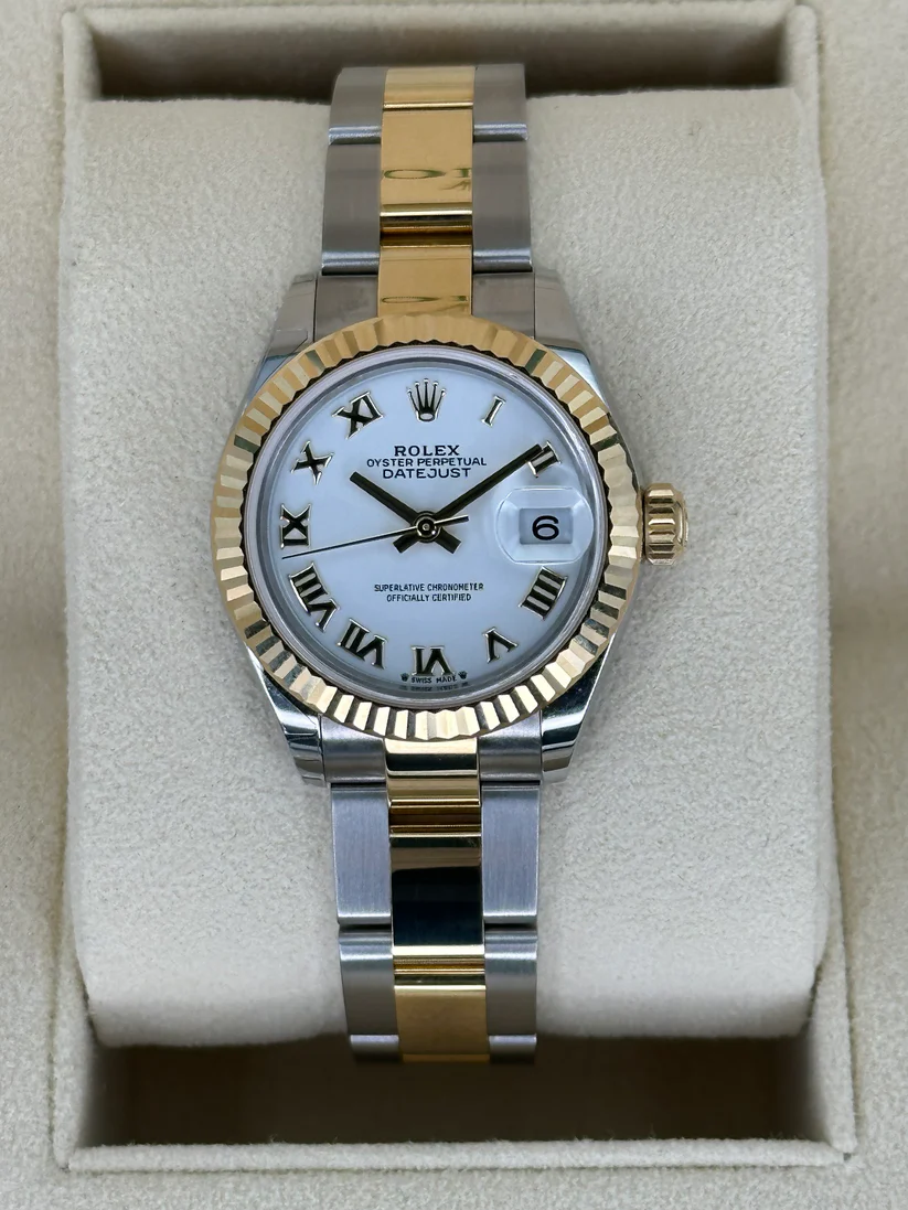 RLX Lady-Datejust 28mm 279173 White Roman Dial Oyster Bracele