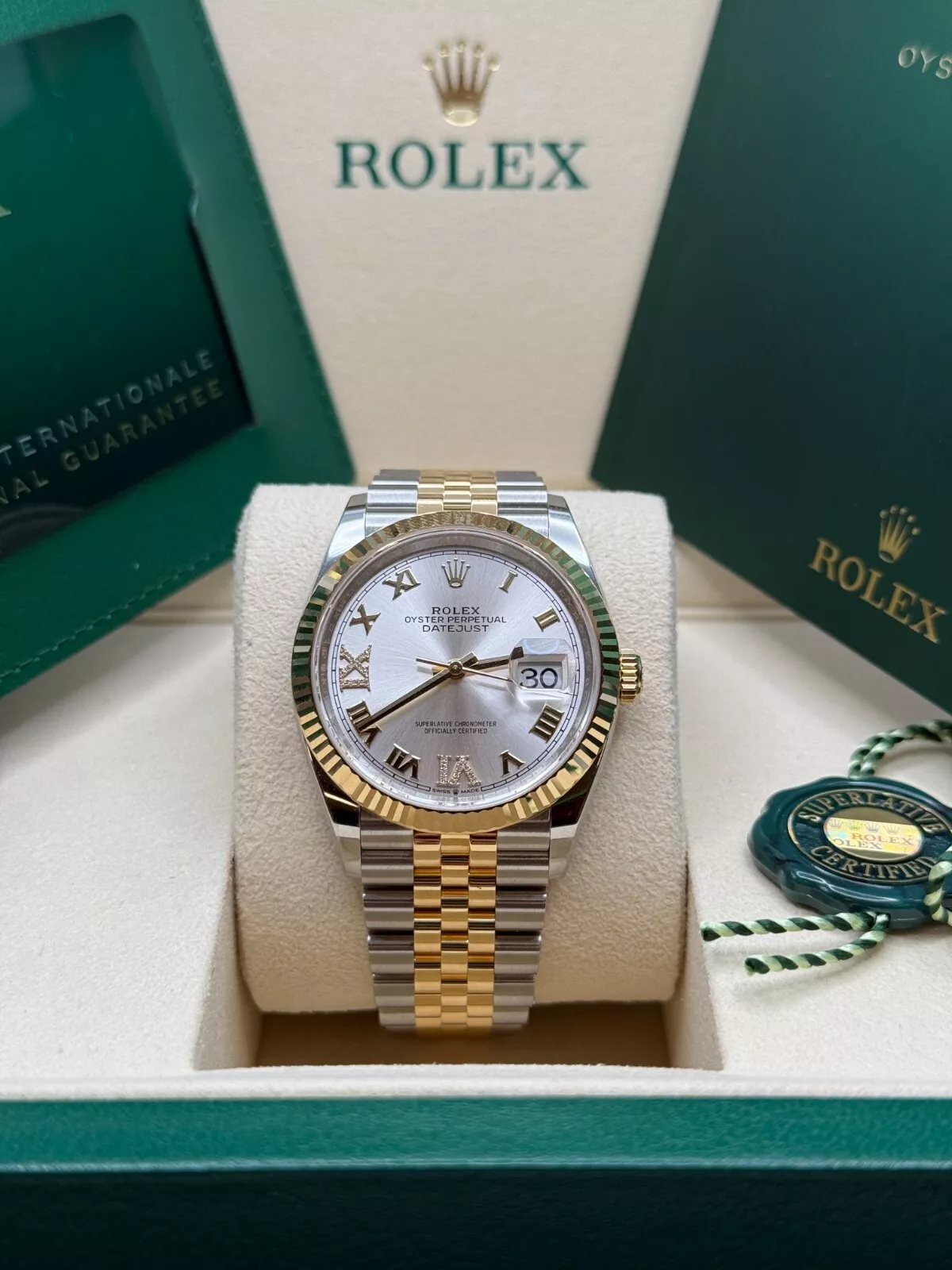 RLX  Datejust 36mm 126233 Silver Dial Jubilee Bracelet Watch