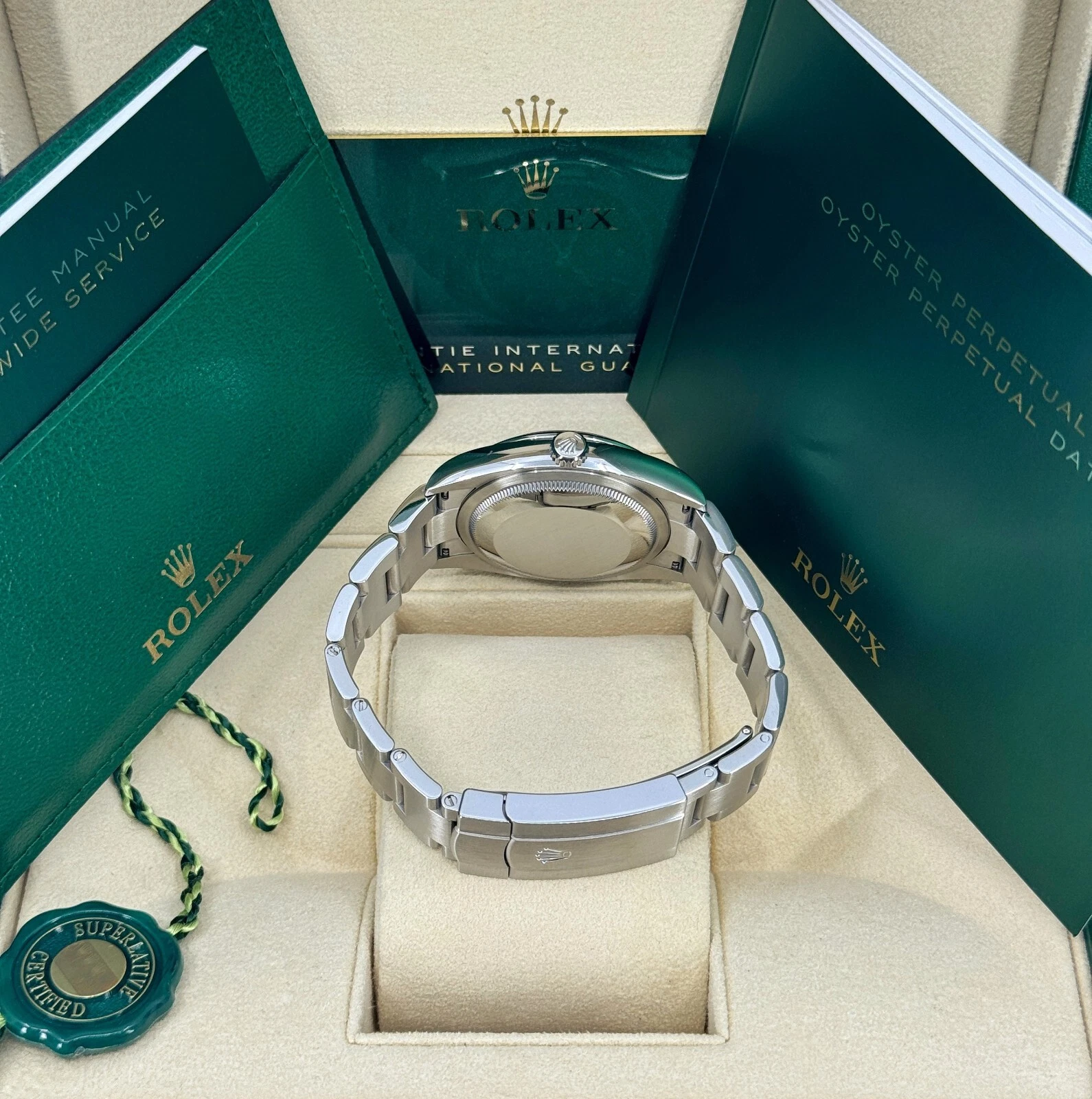 RLX Oyster Perpetual 36mm 126000-0015 Blue Dial Stainless Steel Oyster Bracelet