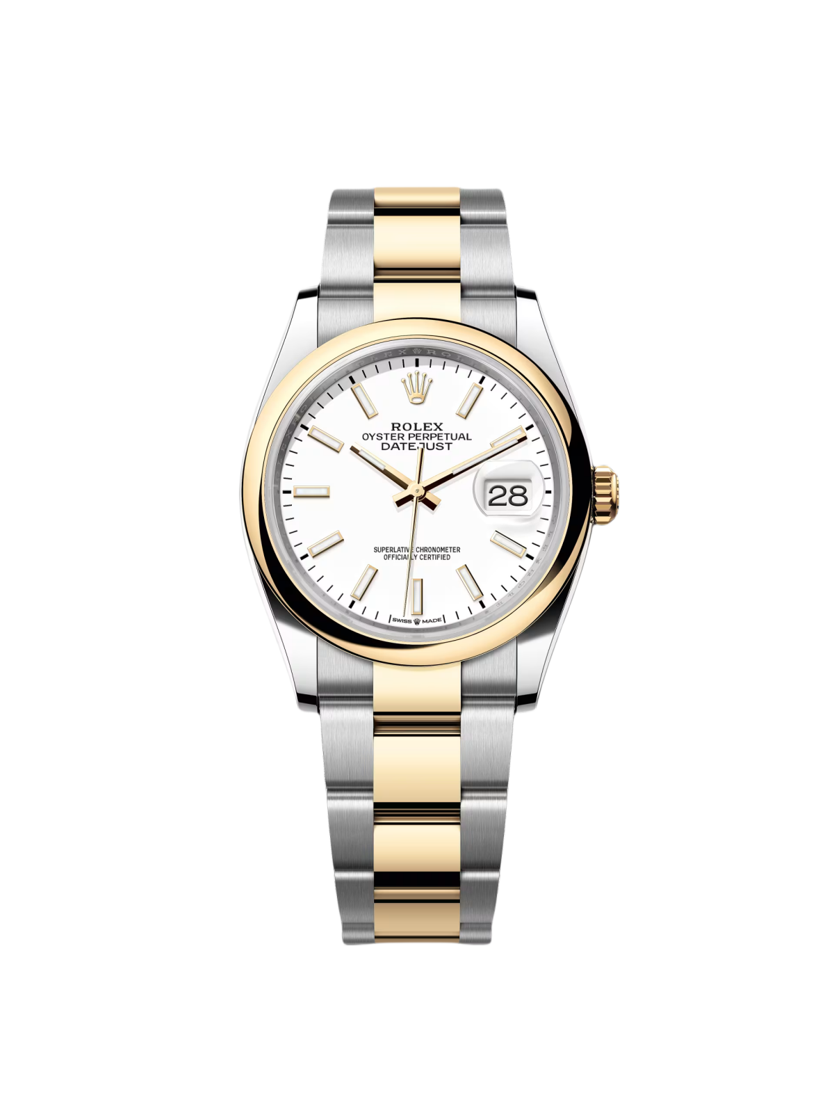 RLX  Datejust 36mm 126203 White Dial Domed Bezel Jubilee Bracelet