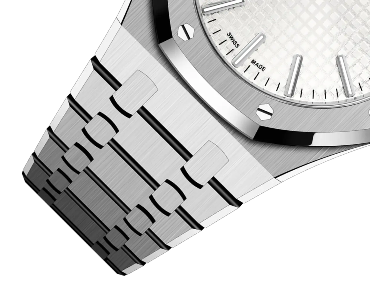 A&P ROYAL OAK Silver-Toned Dial 41mm