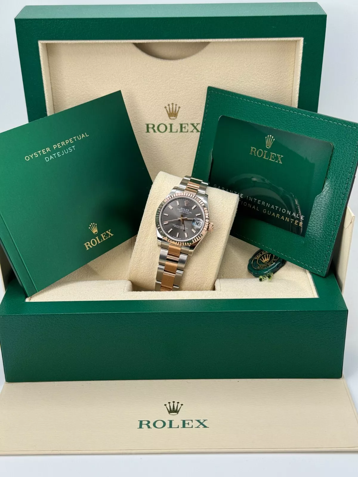 RLX Datejust m278271-0017/0018 Slate 31mm Dial Oyster Bracelet Watch