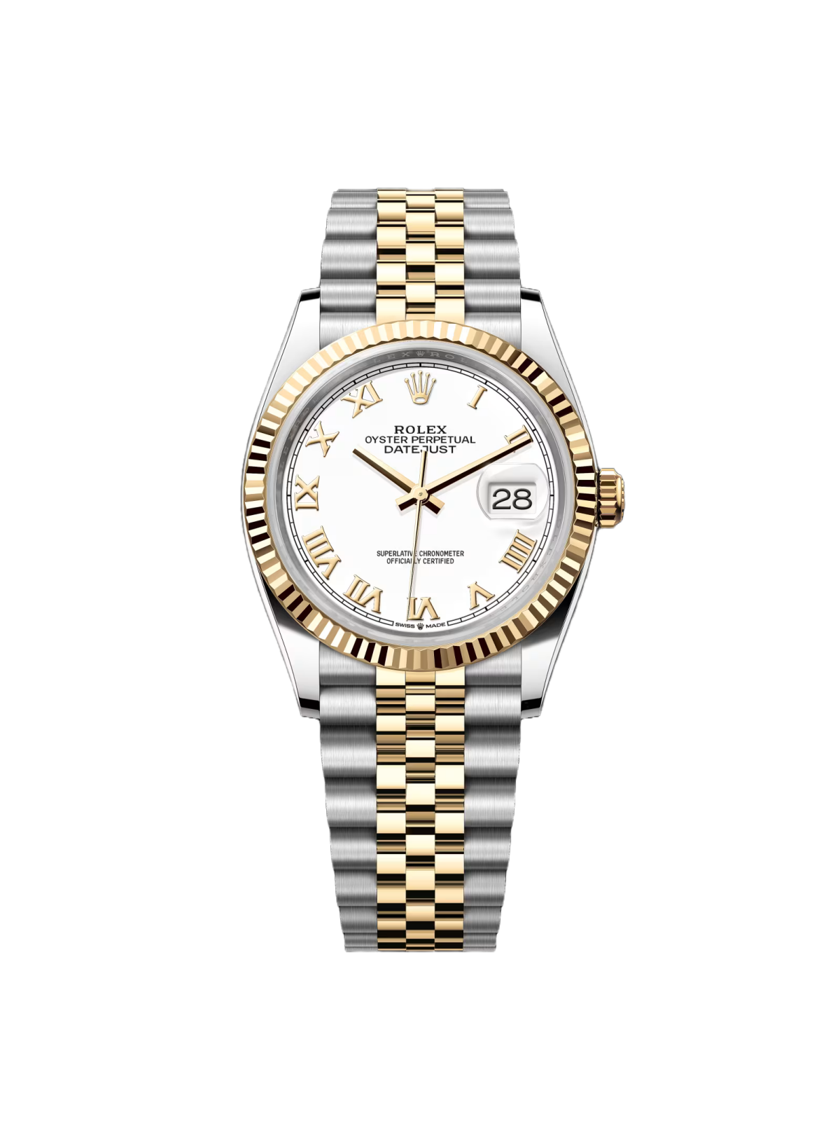RLX  Datejust 36mm 126233 White Dial Oyster Bracelet Watch