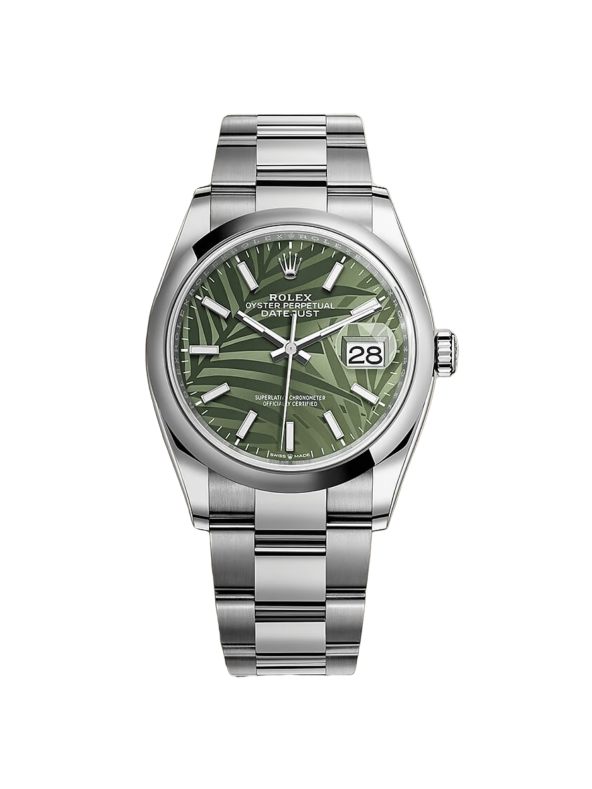 RLX  Datejust 36mm 126200 Green Dial Watch