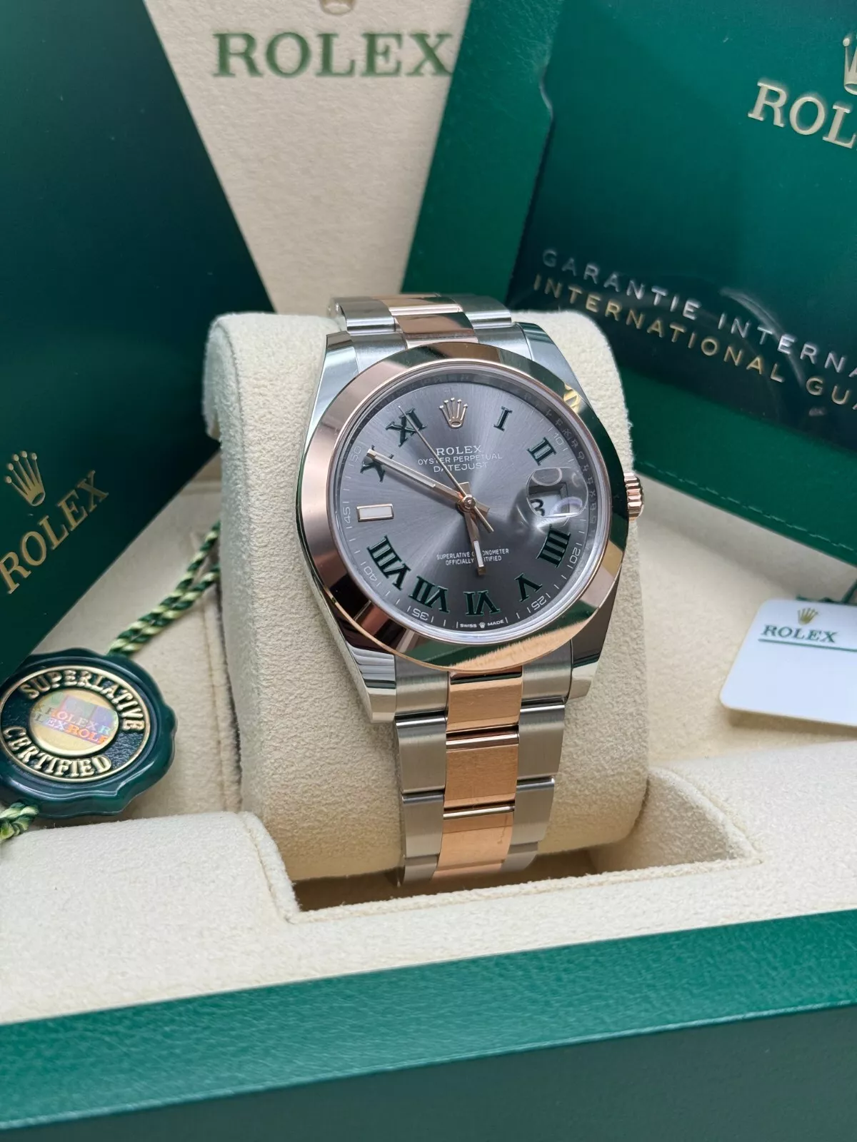 RLX Datejust 41mm 126331 Oyster Band Steel and Everose Gold Men’s Watch