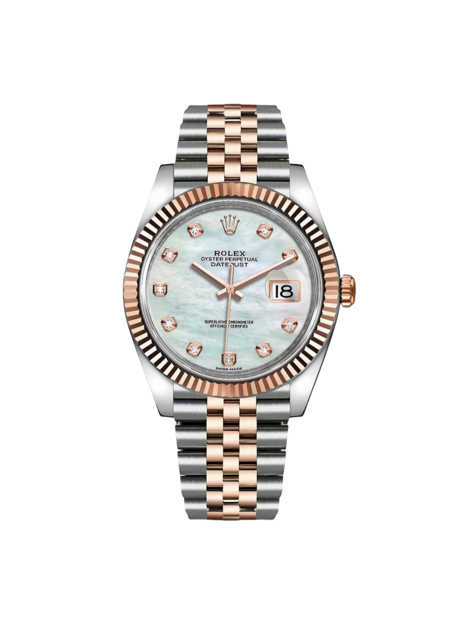 RLX Datejust 41mm 126331 MOP Diamond Jubilee Steel and Rose Gold Watch