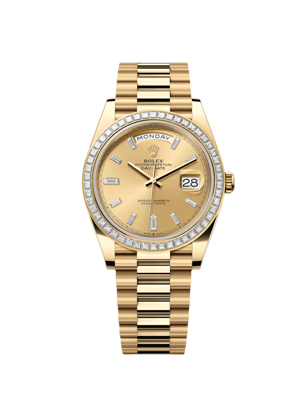 RLX Day-Date 40mm 228398TBR-0002 Champagne Dial President Watch