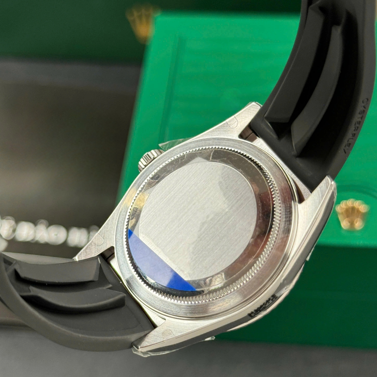 RLX  Sky-Dweller 42mm White Gold Black Dial Oysterflex - 336239