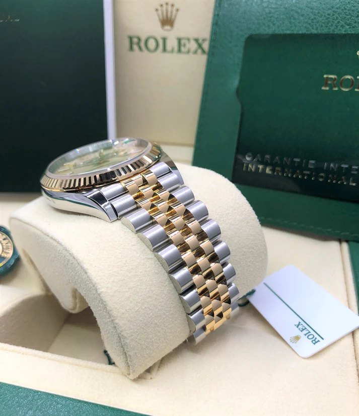 RLX  Datejust 36mm 126233 Golden Palm Motif Dial Jubilee Bracelet Watch