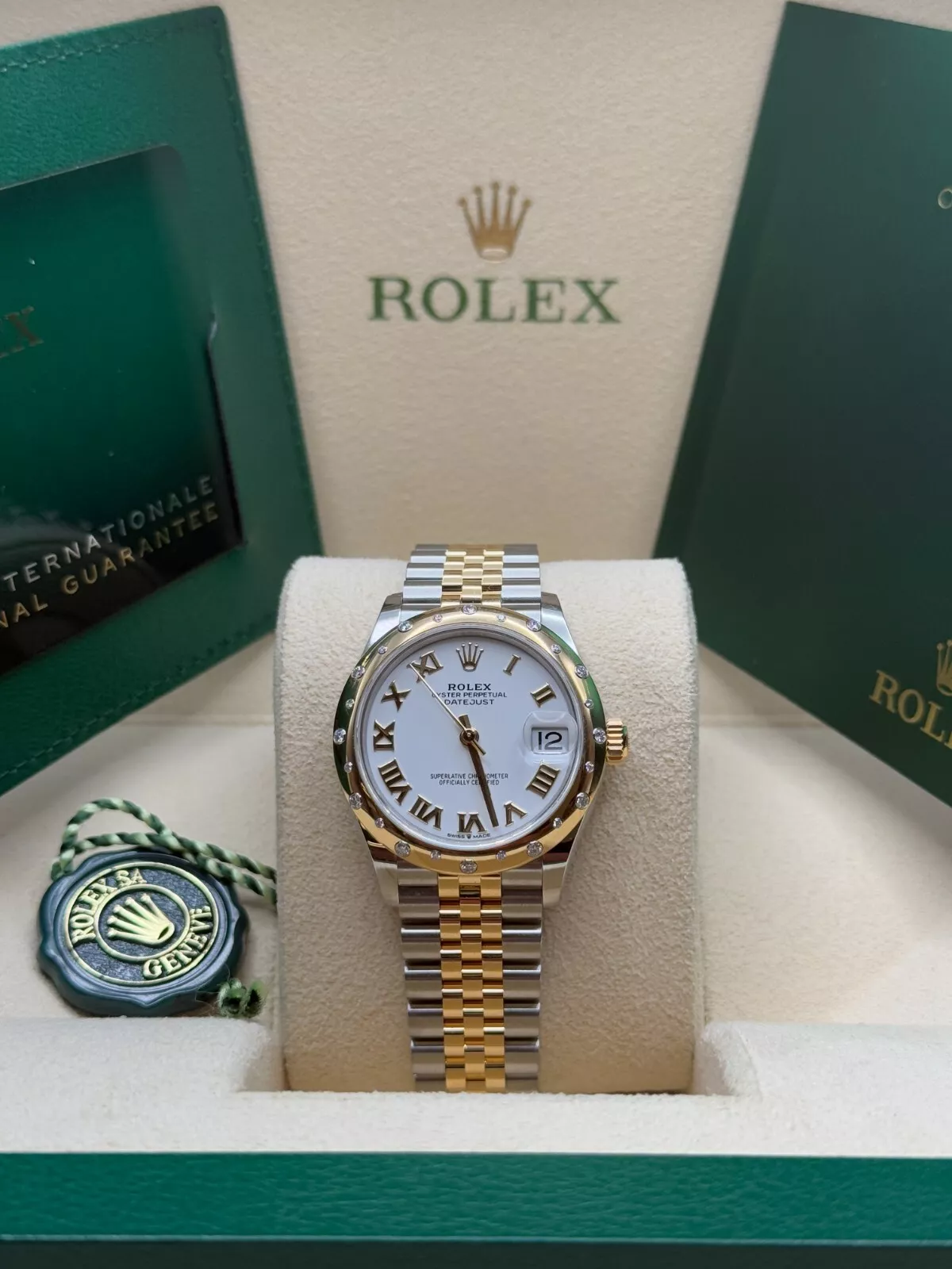 RLX Datejust m278343-0001/0002 White Dial Yellow Rolesor Oyster Watch