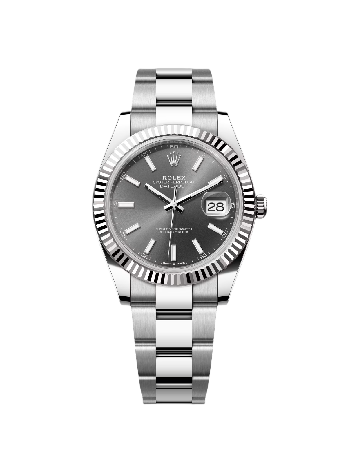 RLX  Datejust 41mm 126334 Dark Rhodium Index Jubilee Stainless Steel