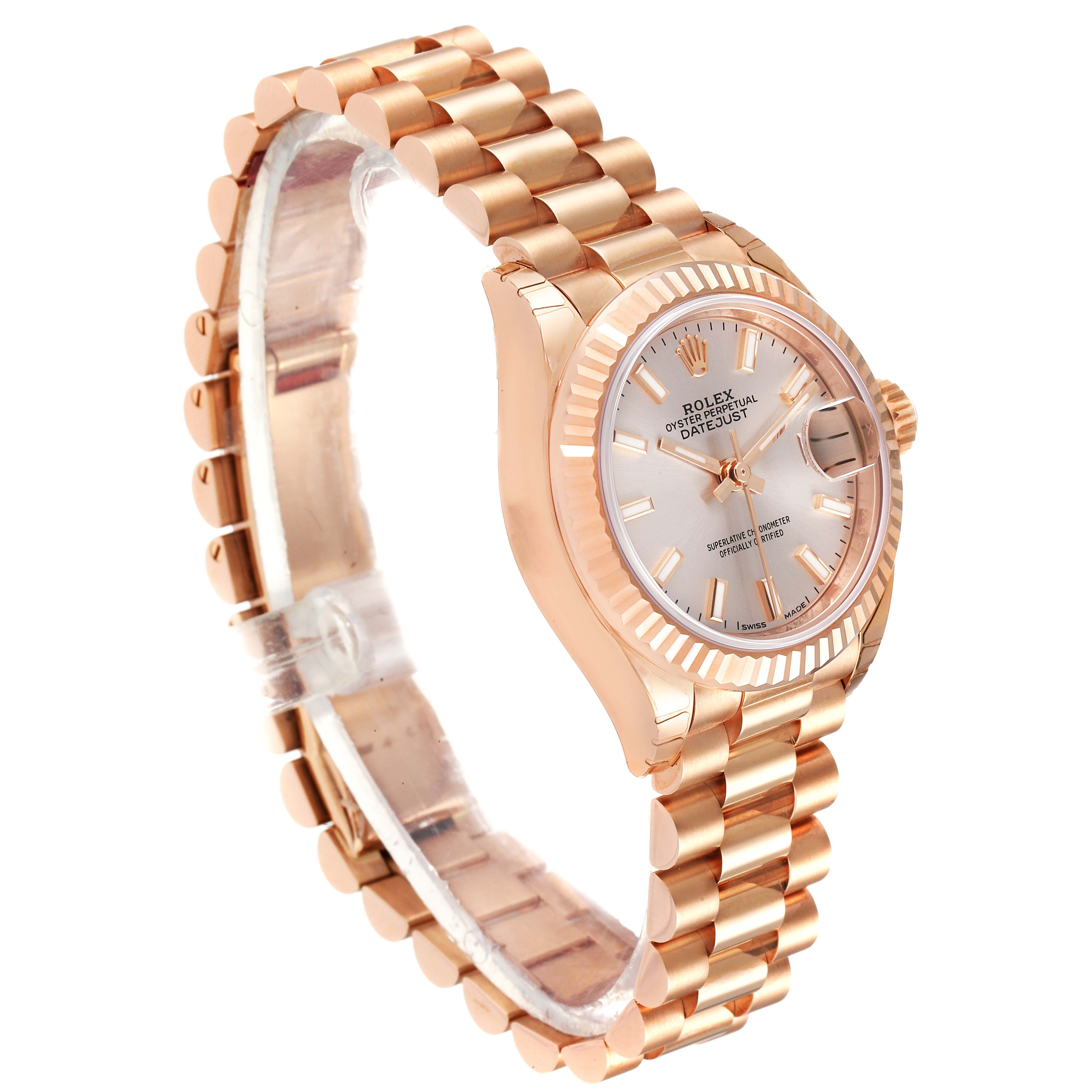 RLX Lady-Datejust 28mm 279175 Rose Dial President Everose Gold