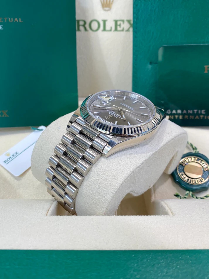 RLX  Day-Date 40mm Slate Diamonds Dial  228236-0013