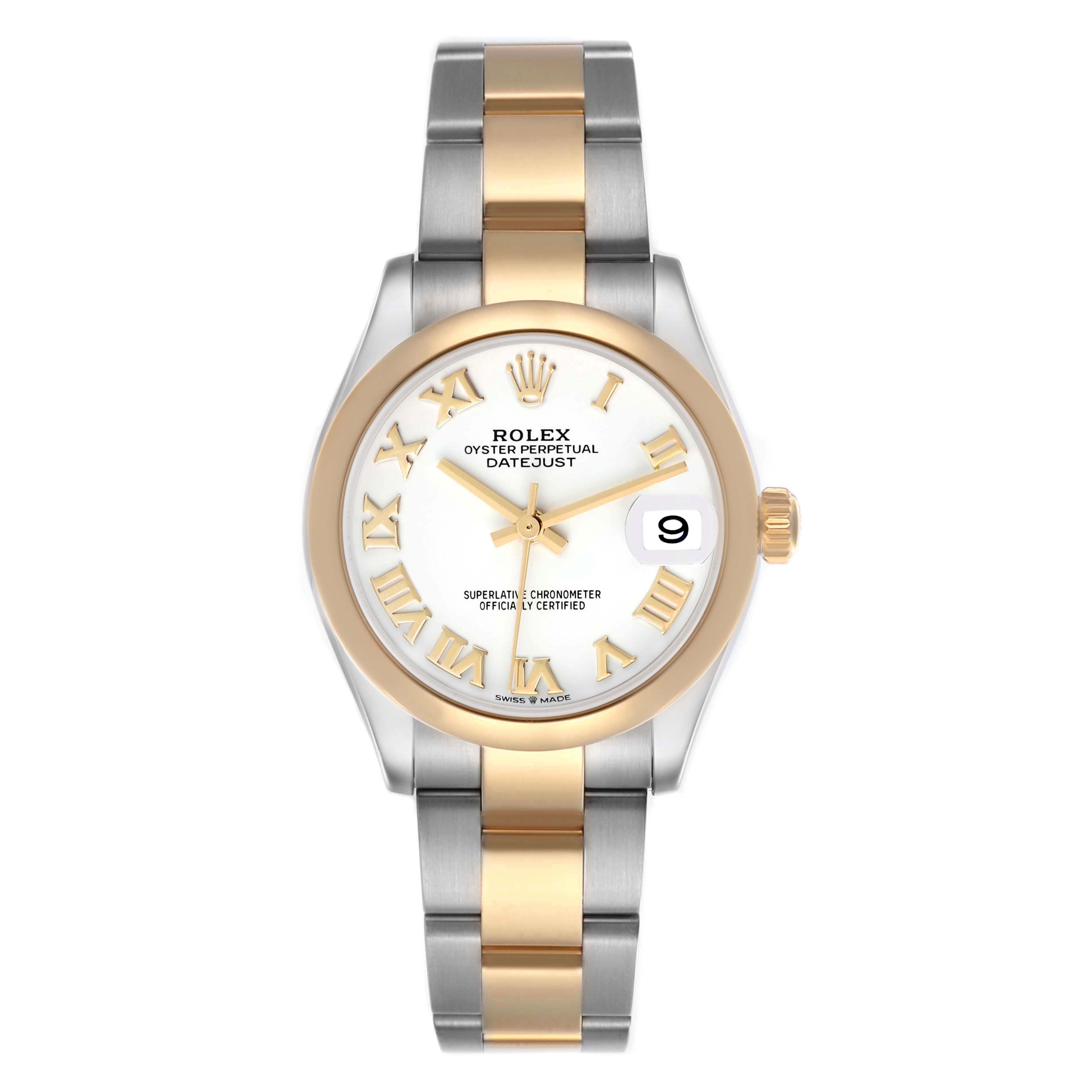 RLX Datejust m278243-0001/0002 31mm White Dial Yellow Rolesor Oyster Watch