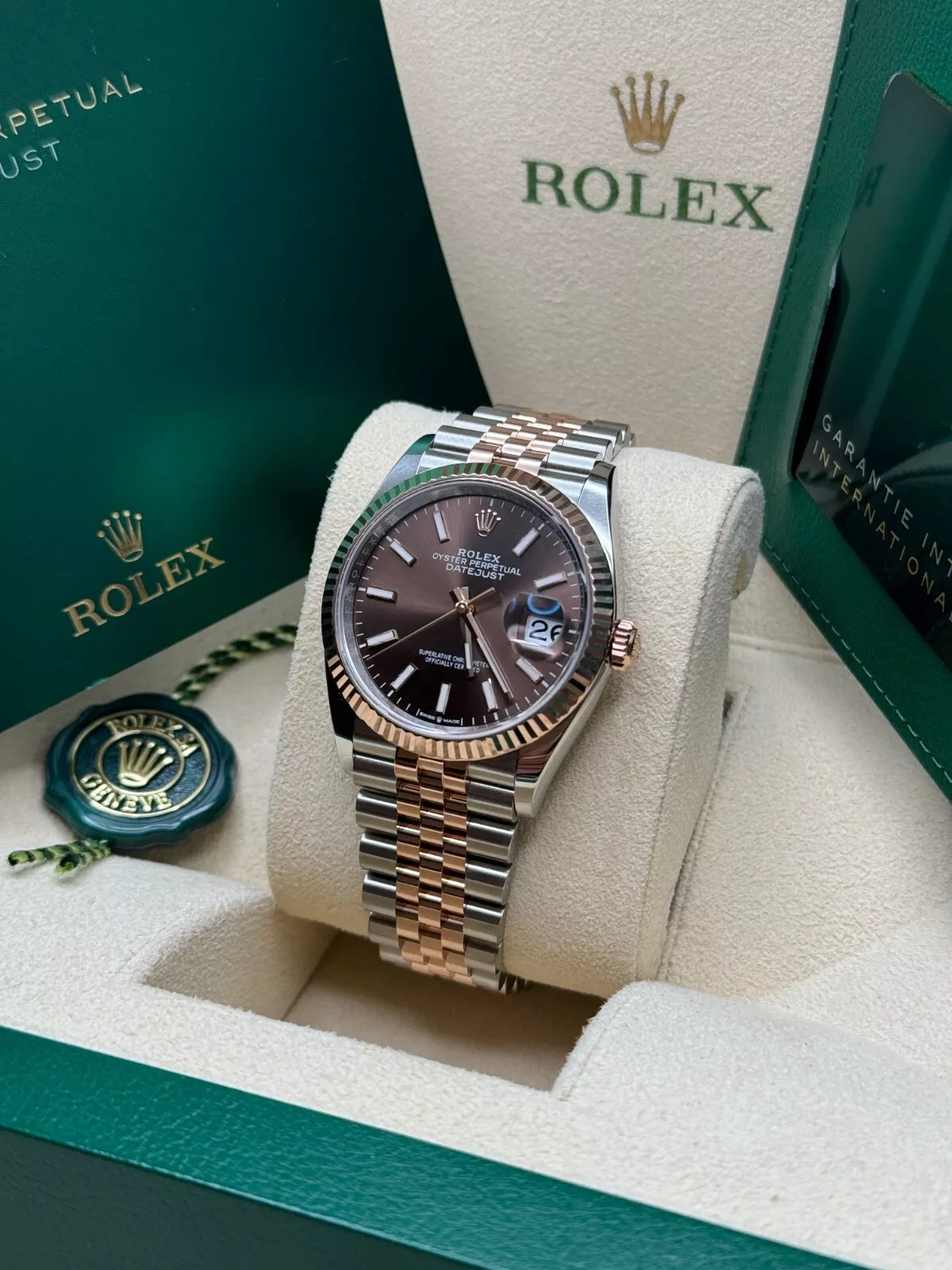 RLX  Datejust 36mm 126231 Chocolate Dial Oyster Bracelet