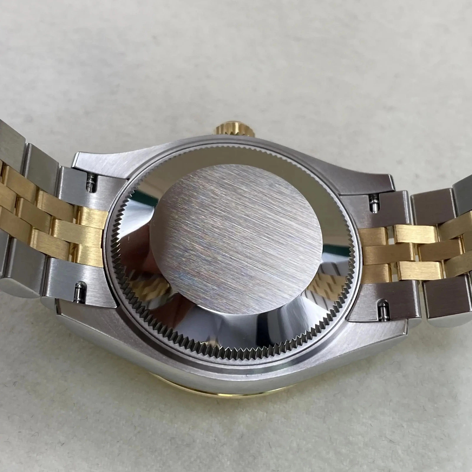 RLX Datejust m278273-0023/0024 31mm Black Mother-of-Pearl Dial Stainless Steel and Yellow Gold Oyster Watch